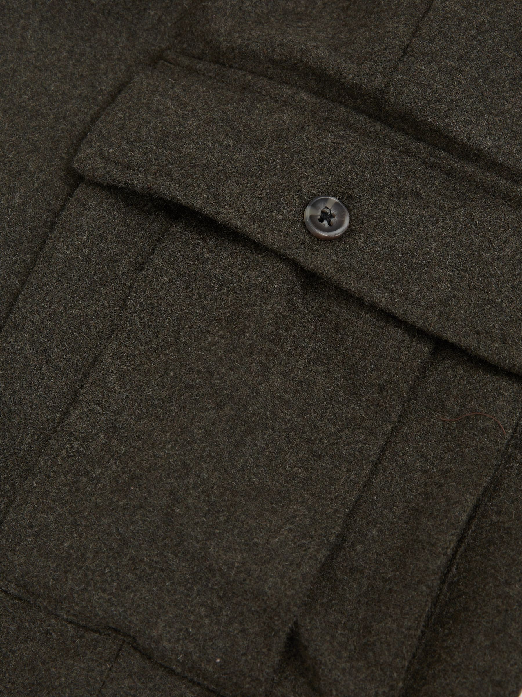 Wool-Blend Cargo Suit Trousers in Forest Green - Image 6 of 6