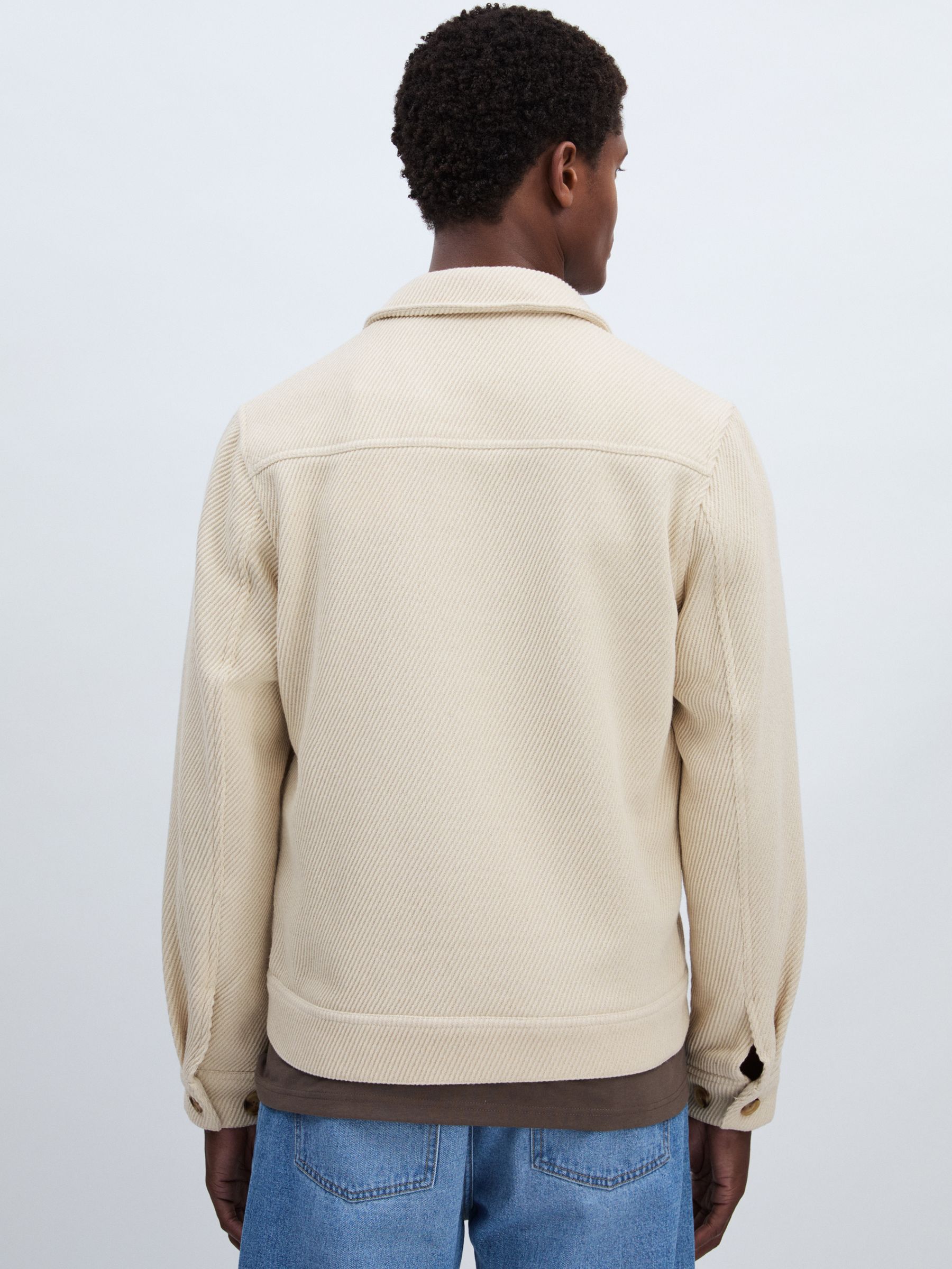 سترة مع صوف بلون عاجي Hybrid من Les Deux - صورة 5 من 7