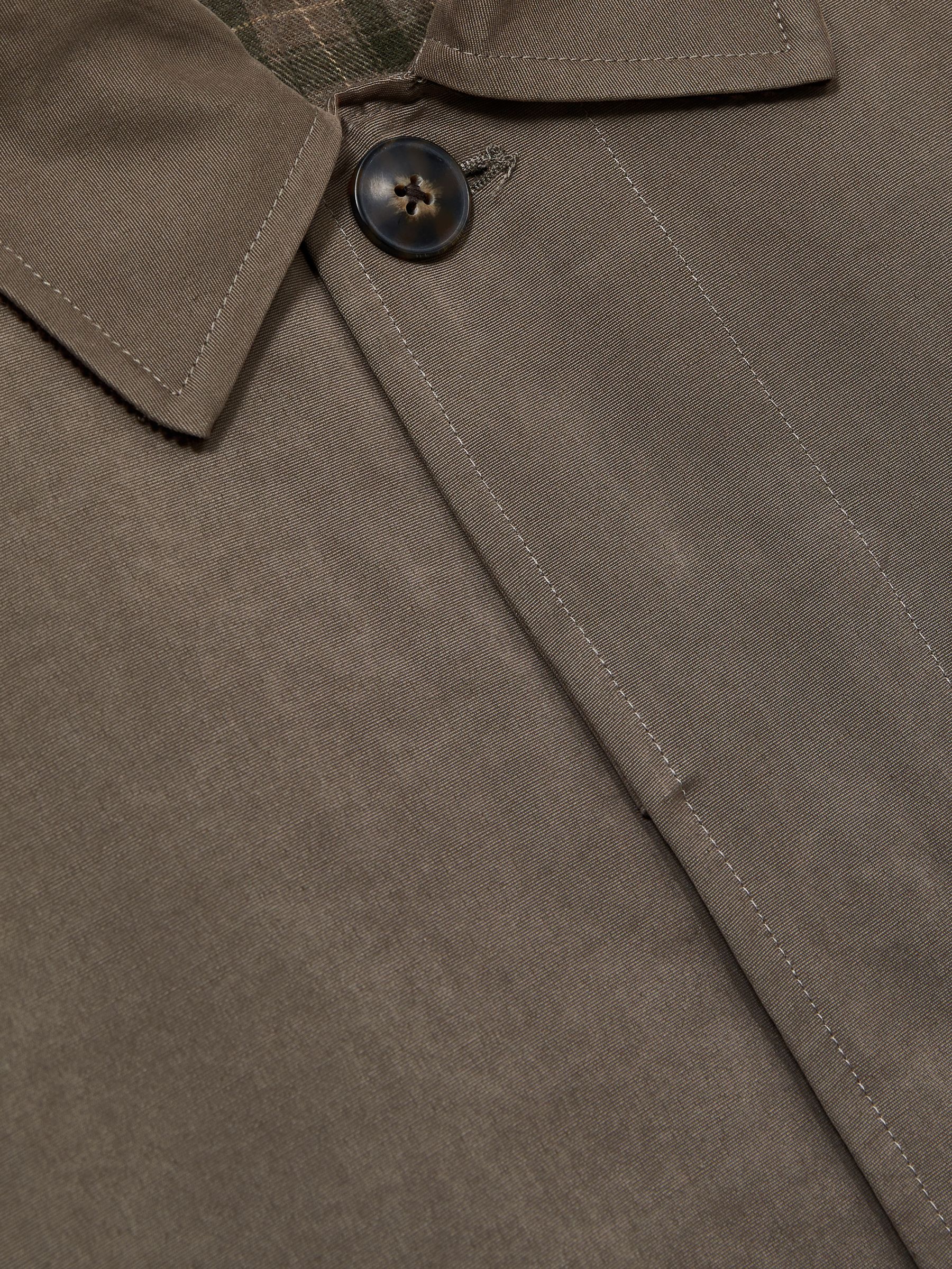 Canvas Single Breasted Coat in Soft Brown - Image 7 of 7