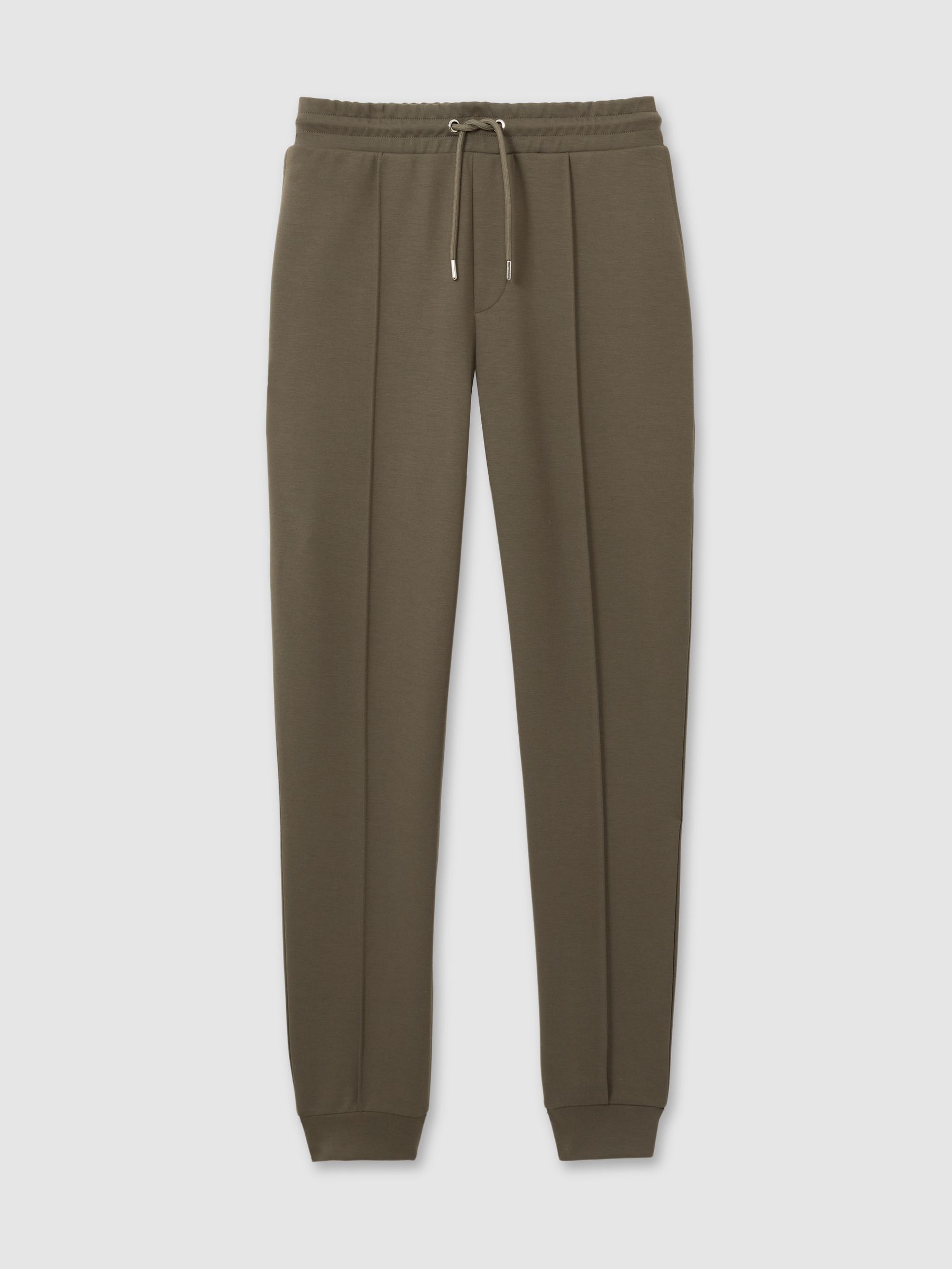 Drawstring Jersey Joggers in Sage Green - Image 2 of 6
