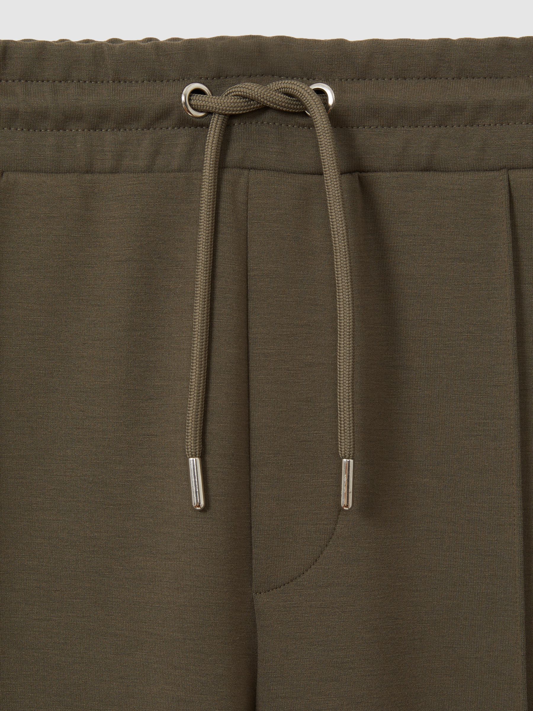 Drawstring Jersey Joggers in Sage Green - Image 6 of 6
