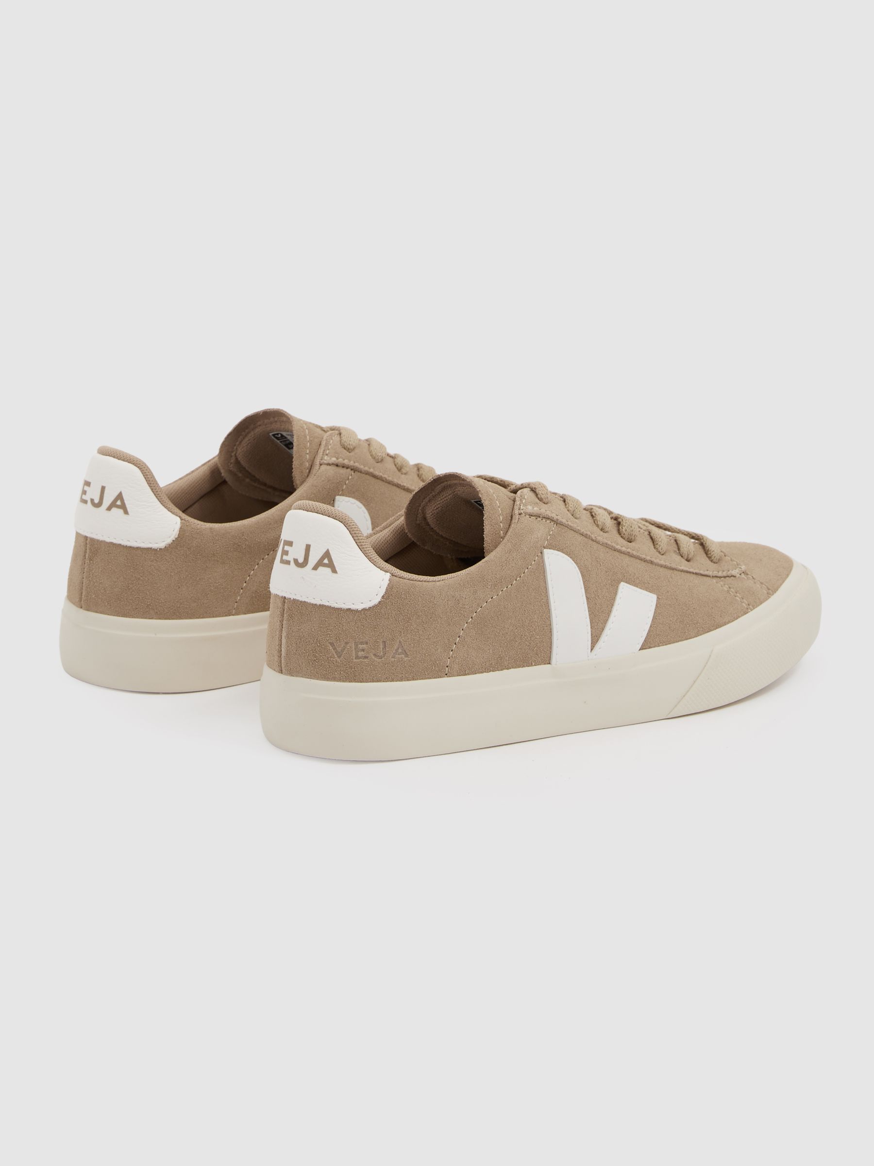 Campo Suede Dune Cream Veja Suede Logo Trainers - Image 4 of 4