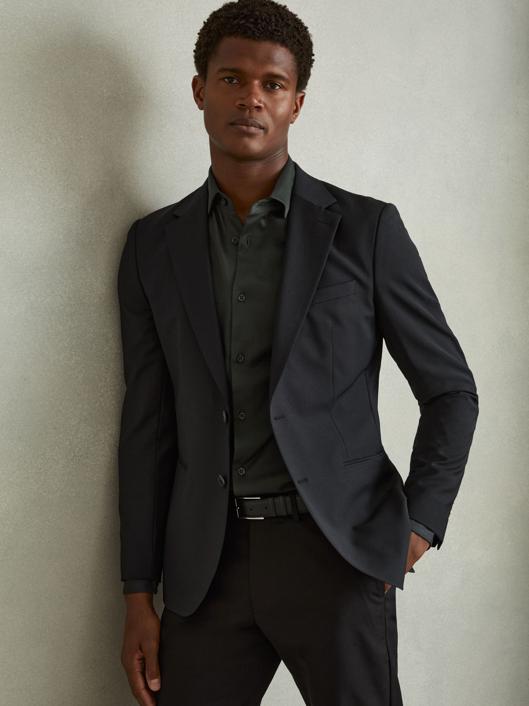 Mercerised Cotton Jersey Shirt in Emerald Green - Image 5 of 6