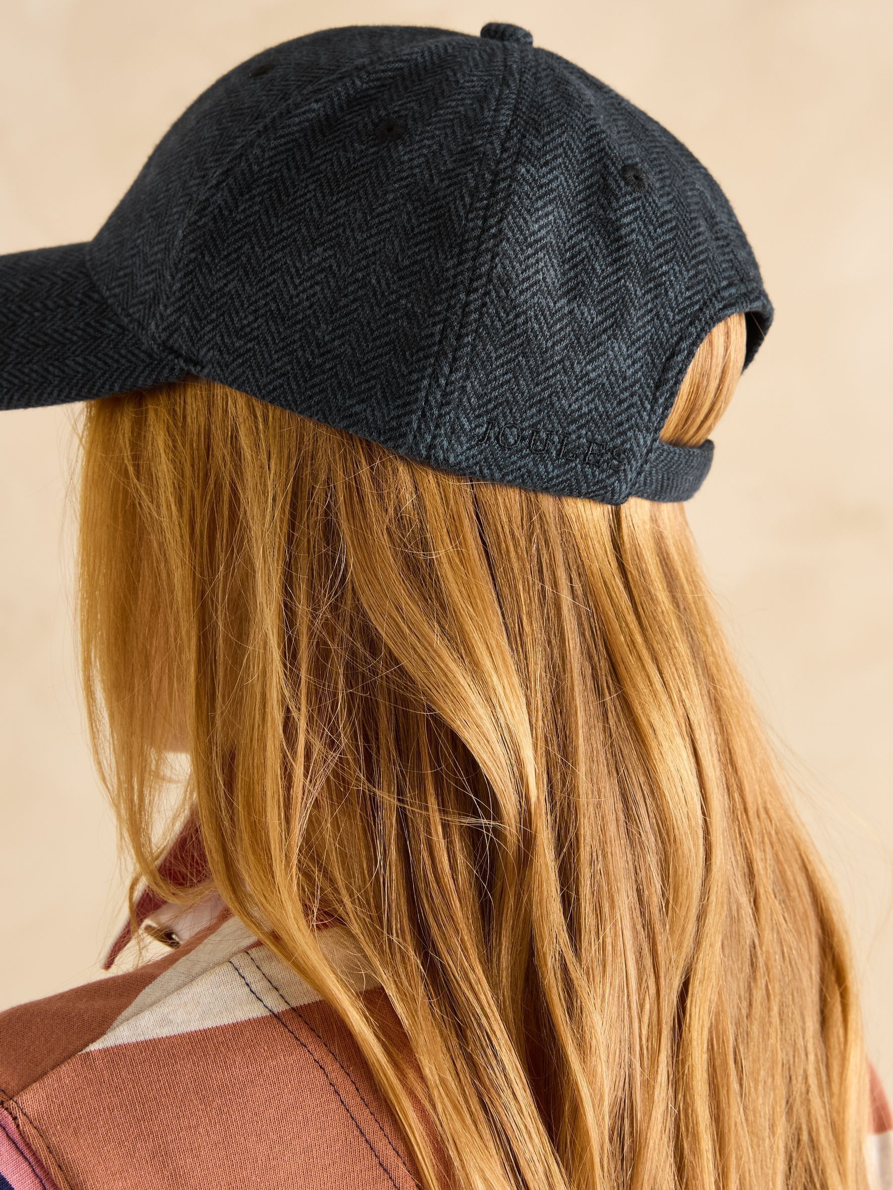 Daley Navy Herringbone Cap - Image 3 of 7