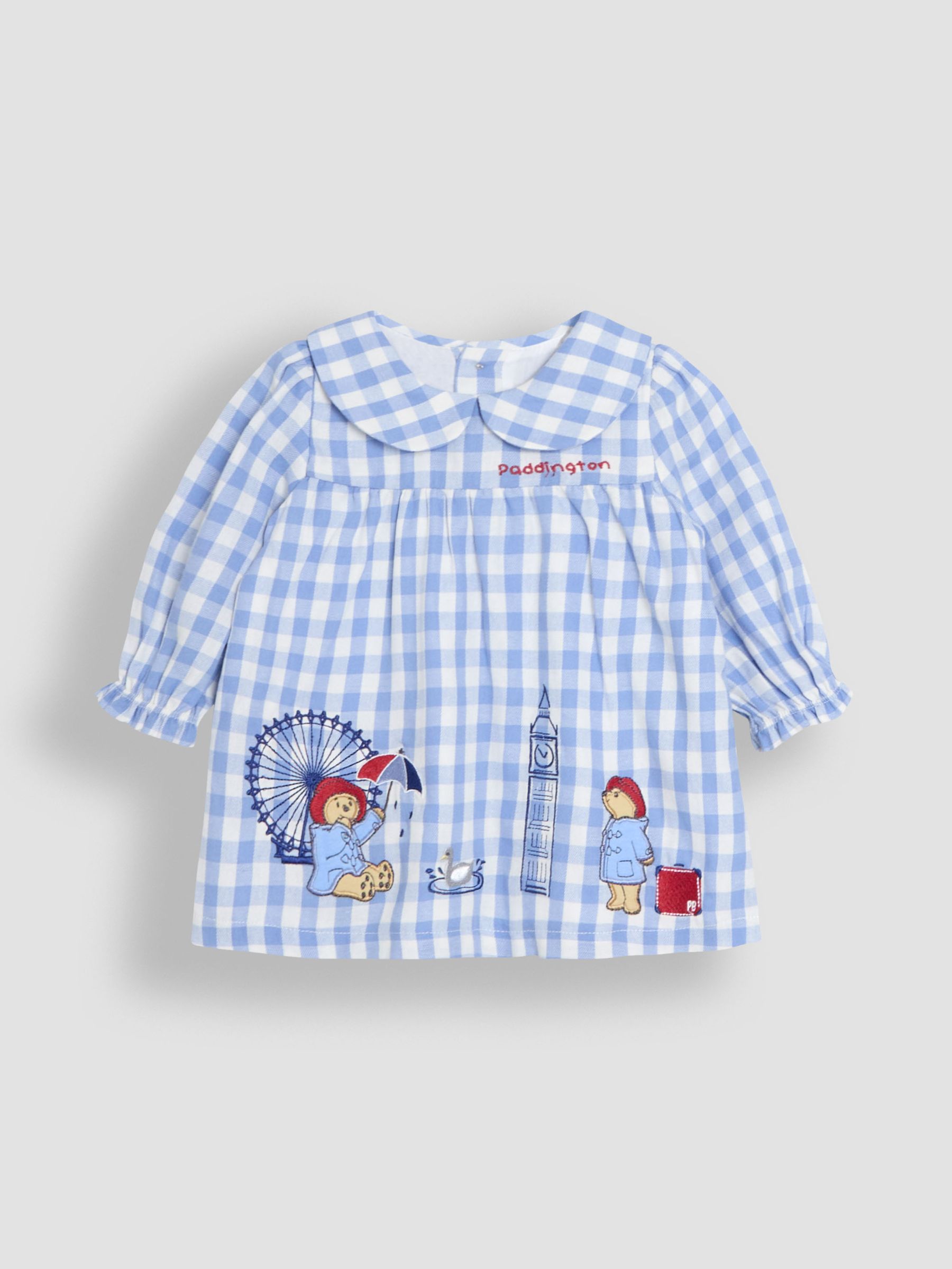 Blue Paddington Appliqué Gingham Top & Leggings Set - Image 4 of 6