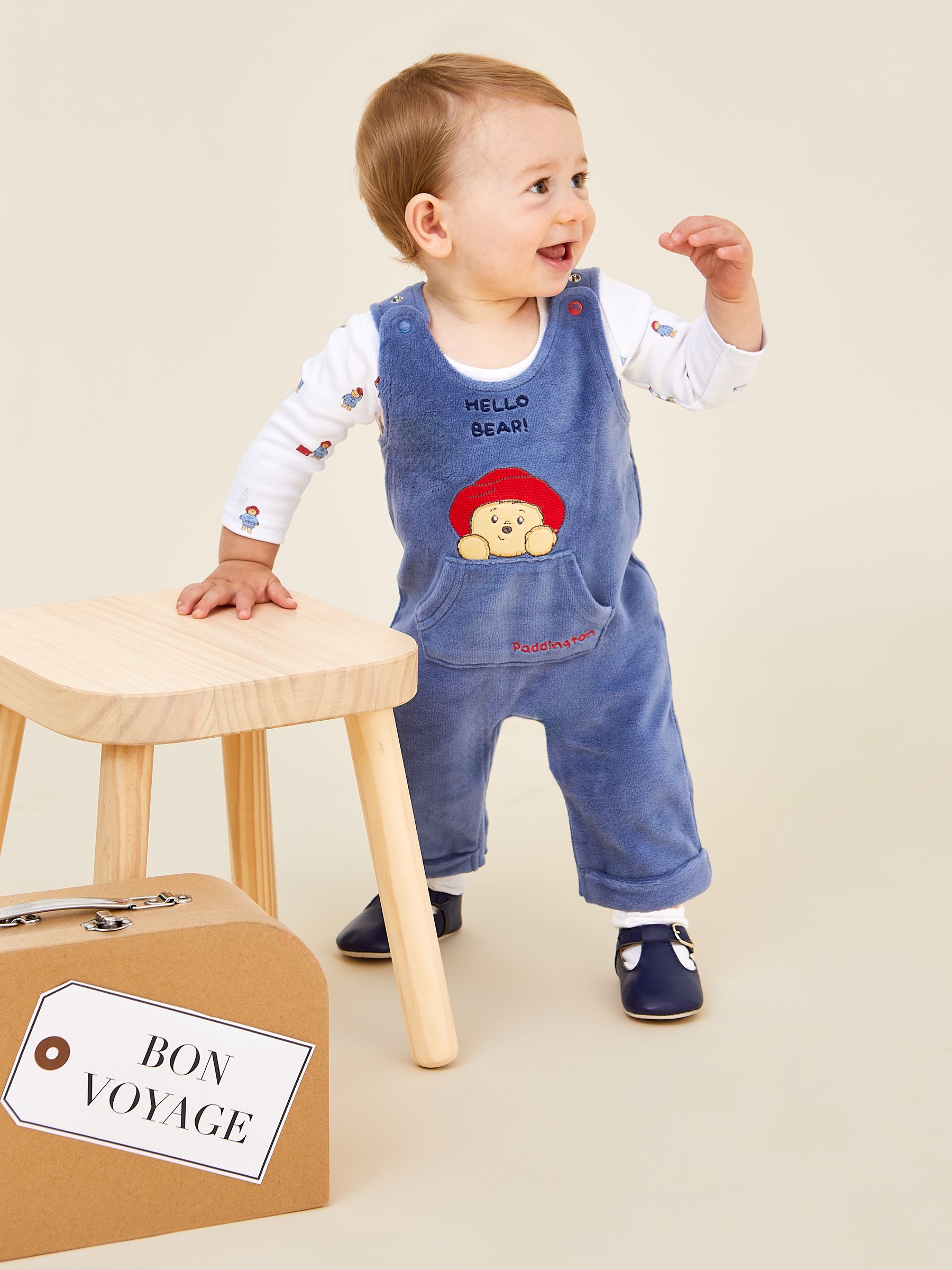 Navy Appliqué Dungaree Set - Image 2 of 9