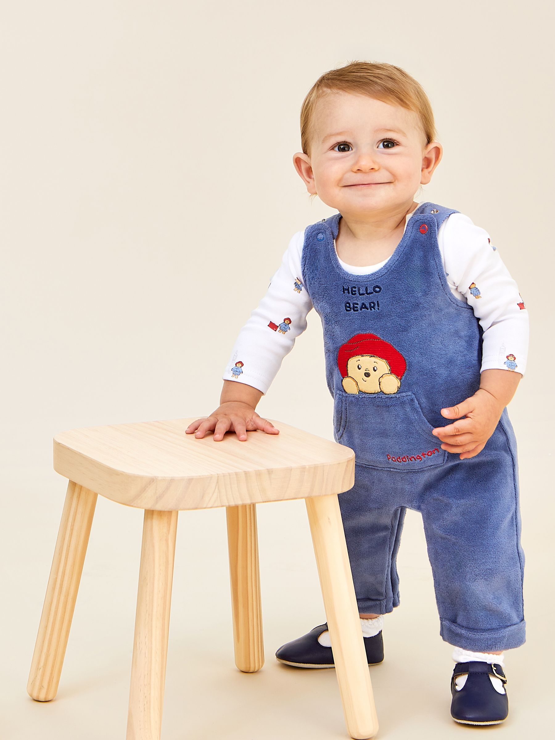 Navy Appliqué Dungaree Set - Image 3 of 9
