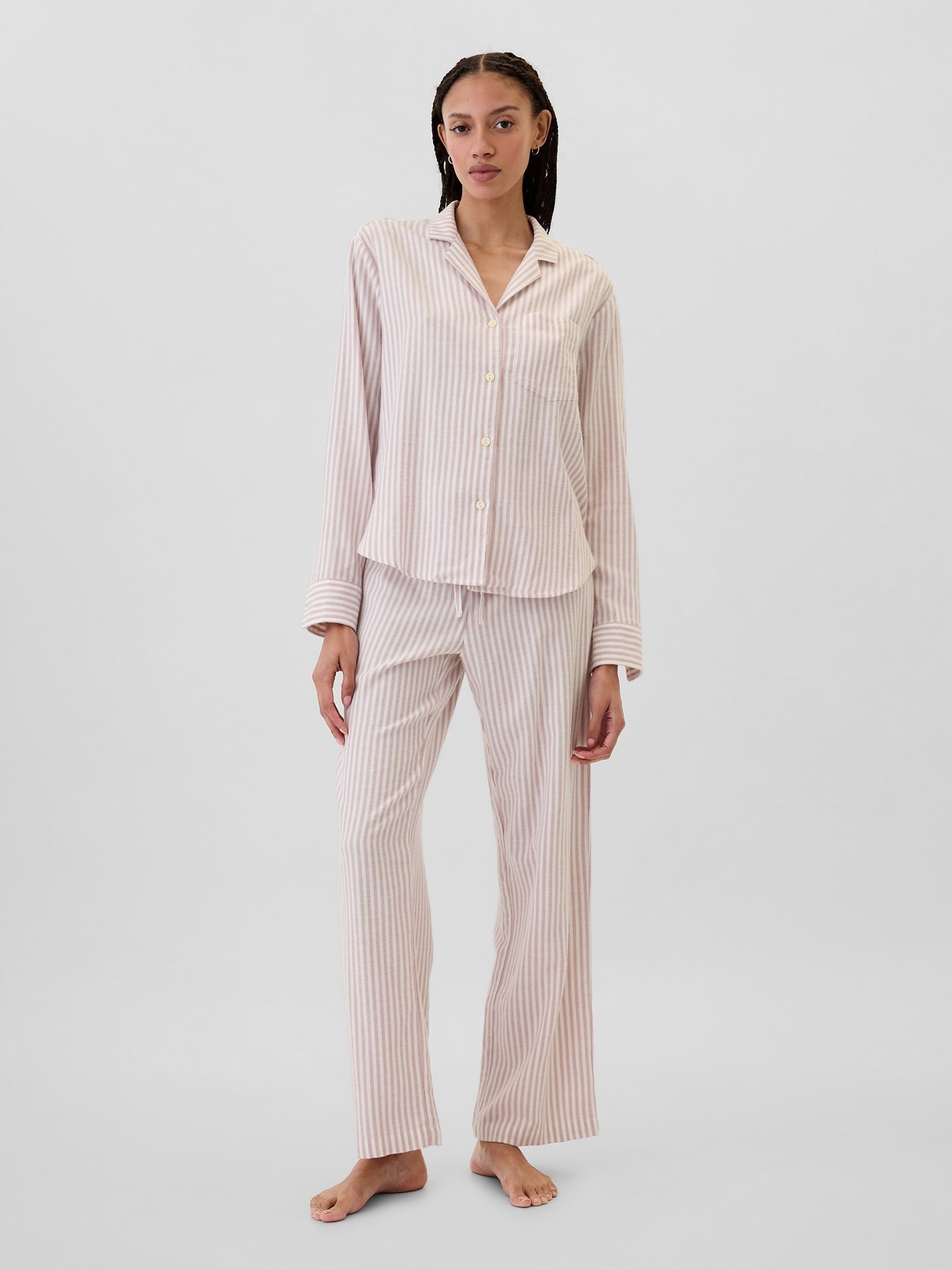 Pink Stripe Relaxed Pyjama Top - Image 3 of 4