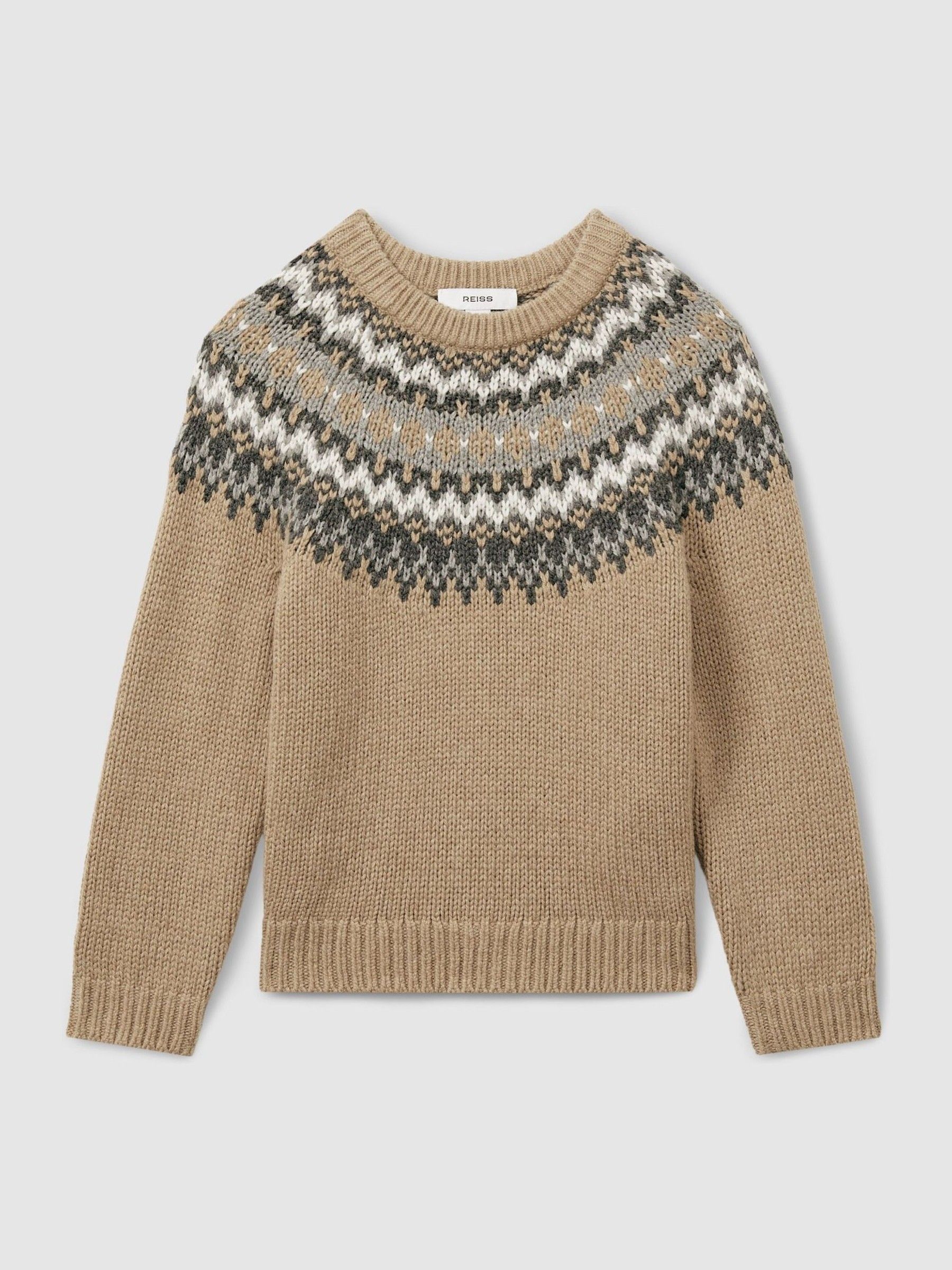 9-13 yrs Jumper with Cotton and Wool in Mouse Melange - Image 2 of 4
