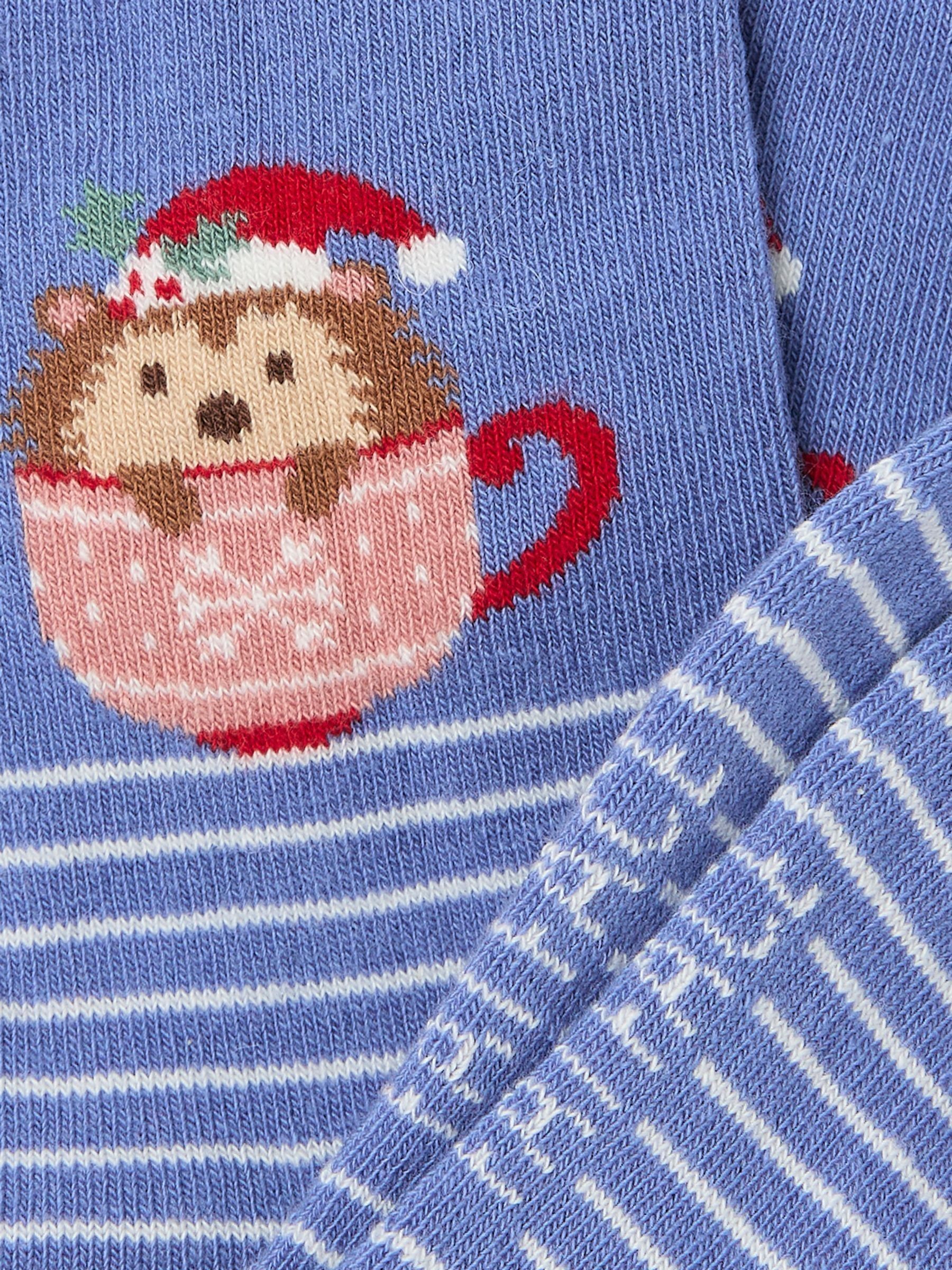 Blue Hedgehog Mug Womens Socks 1 Pack - Image 2 of 2