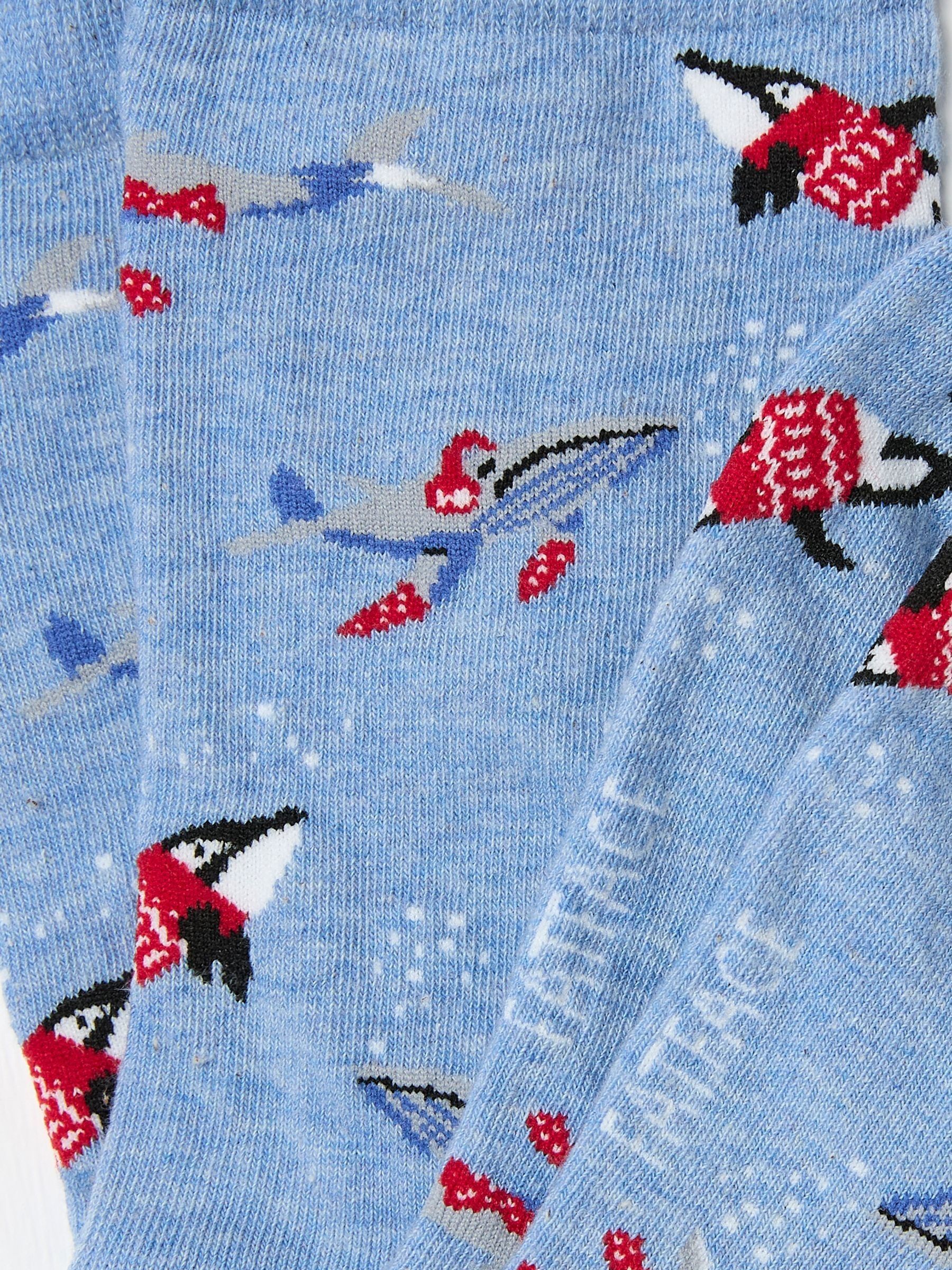 Blue Wilson the Whale Shelter Womens Socks 1 Pack - Image 2 of 2 Blue Wilson the Whale Shelter Womens Socks 1 Pack - Image 2 of 2