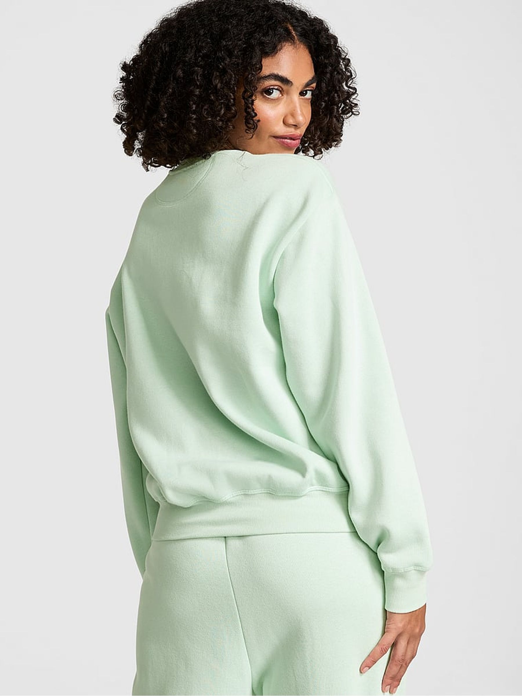 Mint Green Fleece Sweatshirt - Image 2 of 3