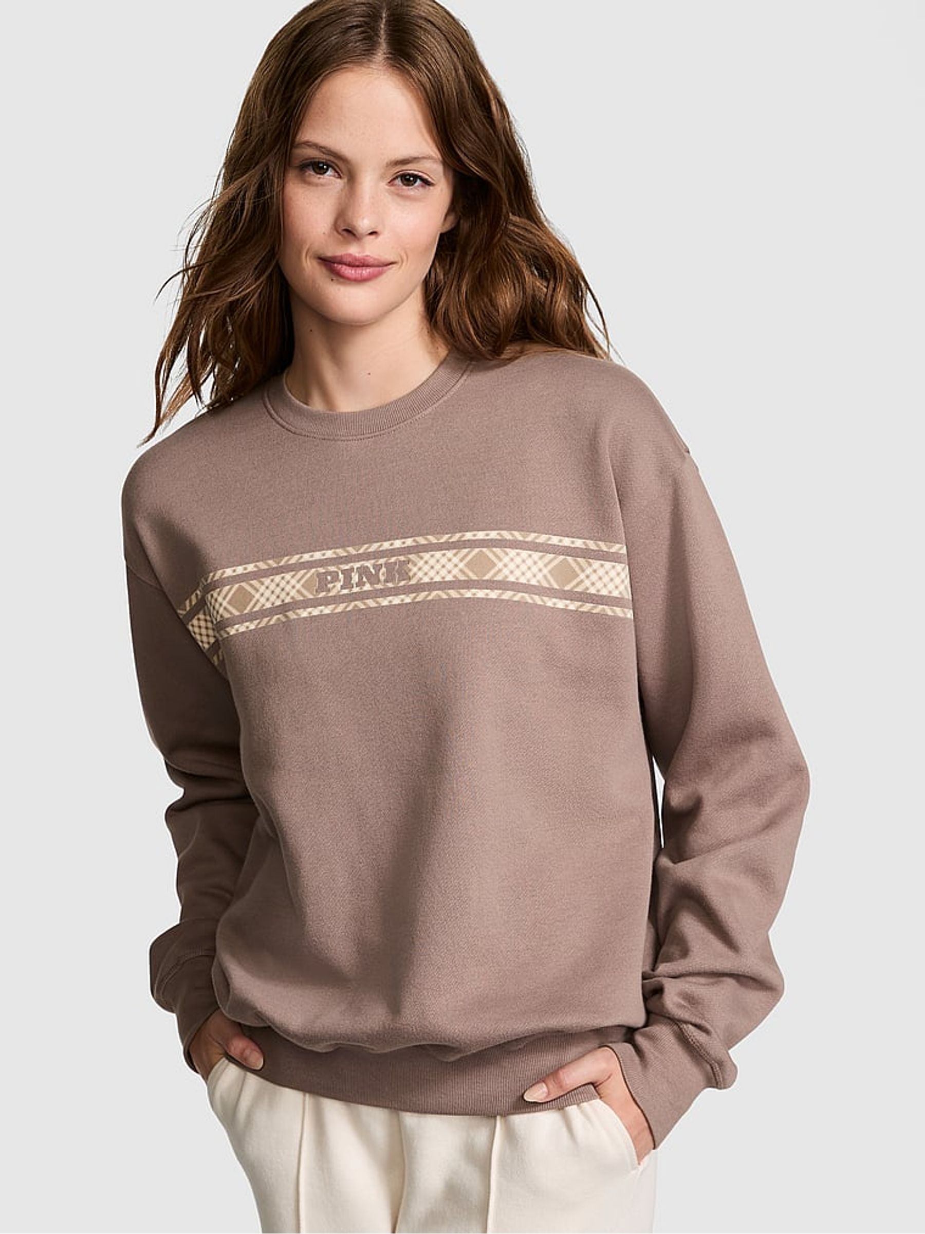 Iced Coffee Brown Fleece Sweatshirt - Image 1 of 3