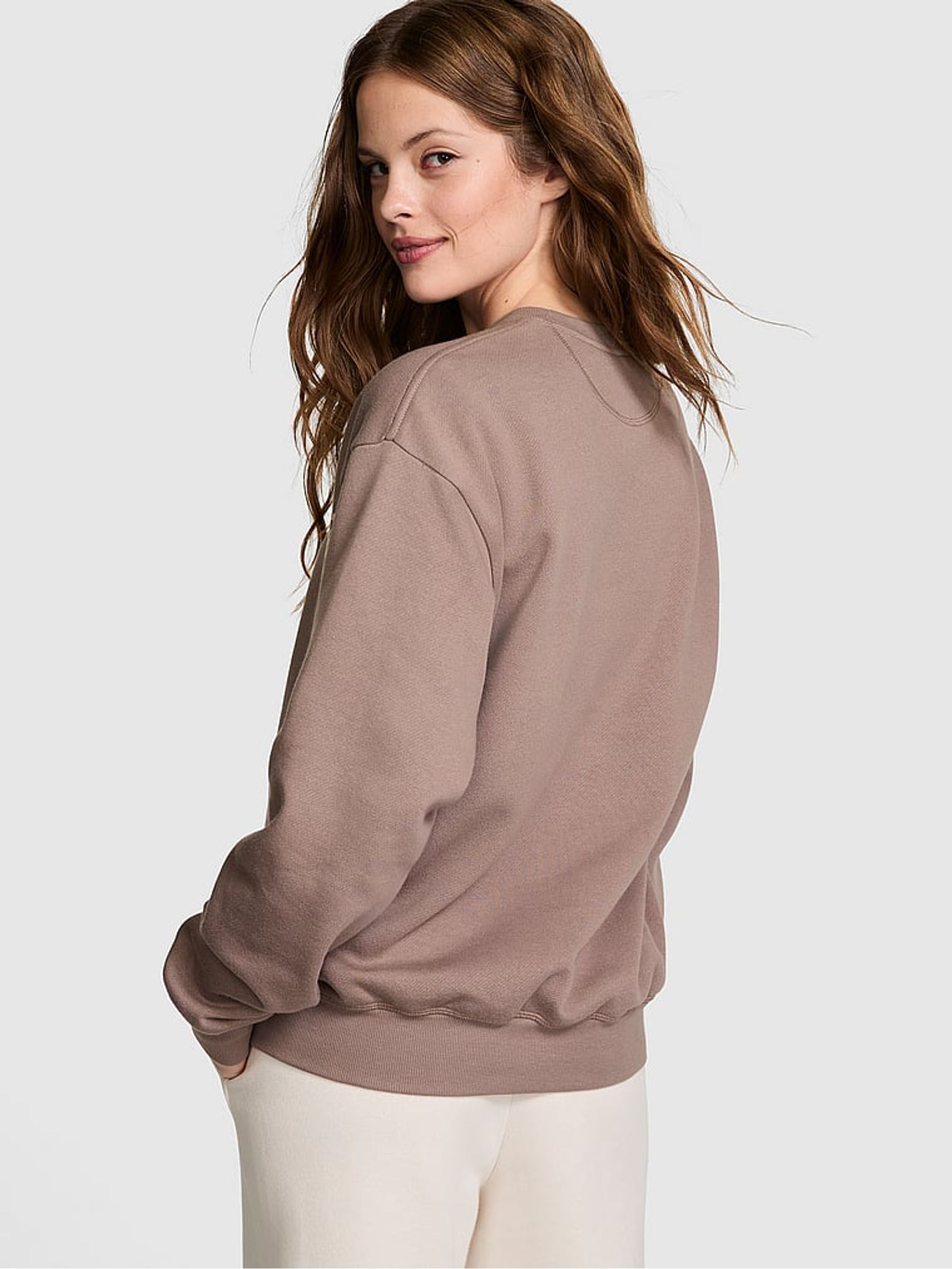 Iced Coffee Brown Fleece Sweatshirt - Image 2 of 3