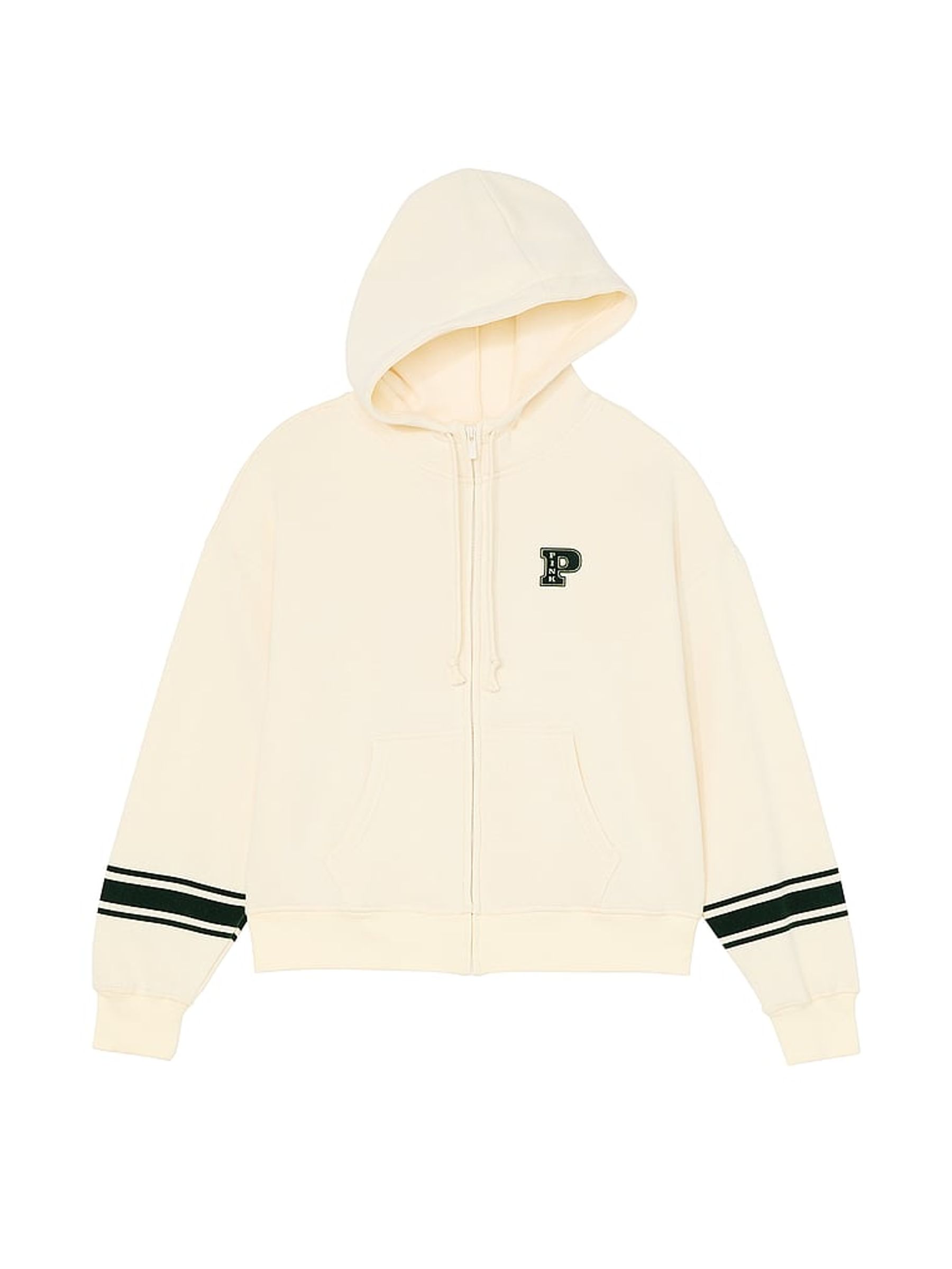 White Shell Zip Up Hoodie - Image 3 of 3