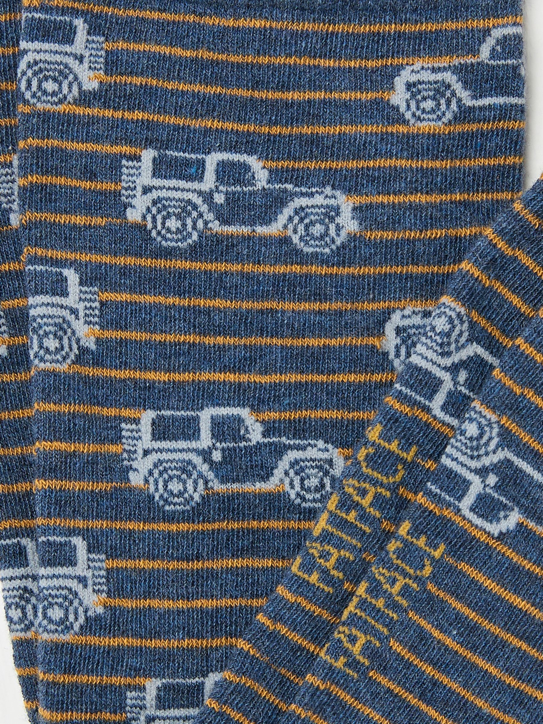 Navy Mens Off Roader Socks 1 Pack - Image 2 of 2