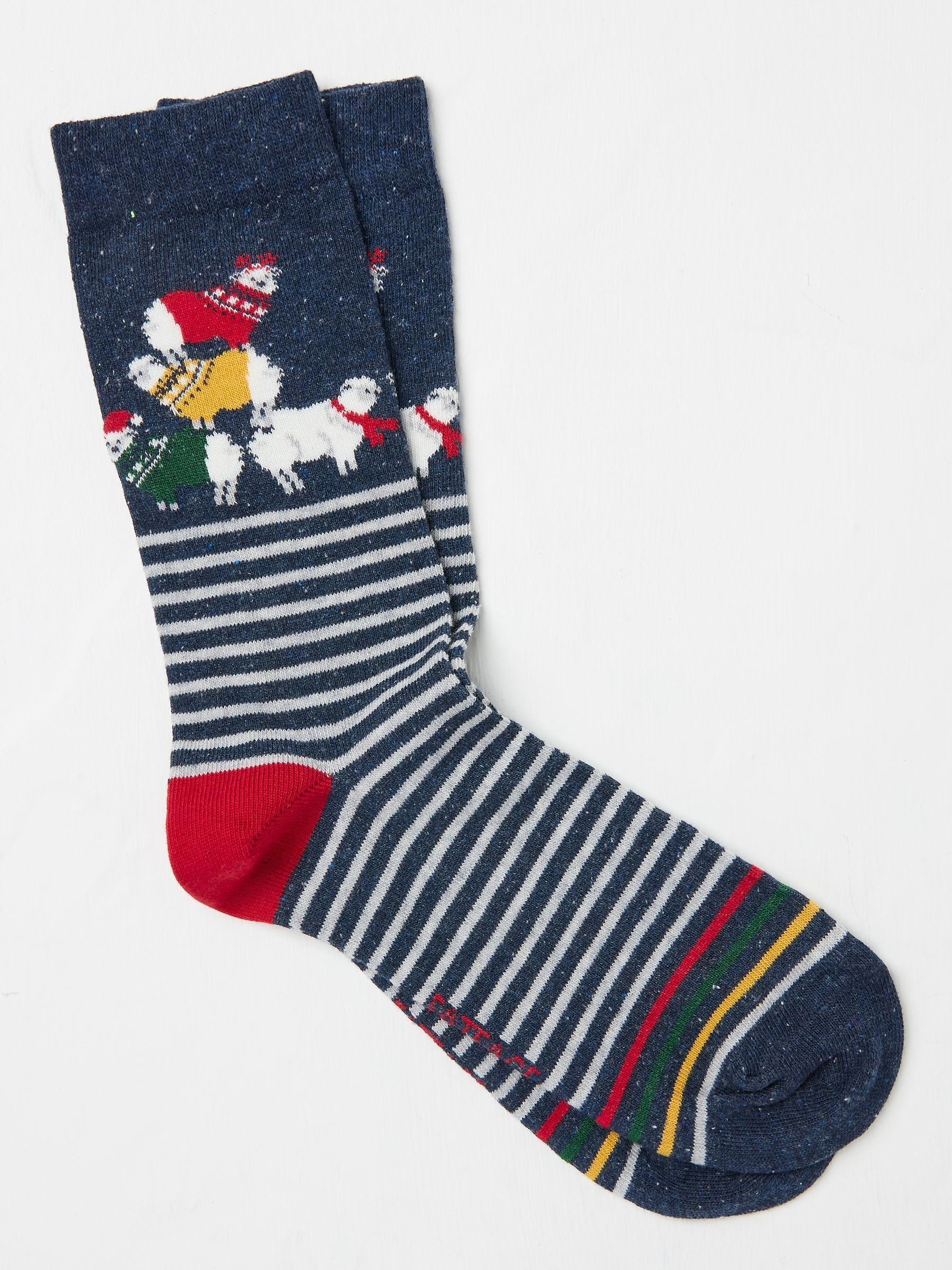 Navy Mens Ram Tower Socks 1 Pack - Image 1 of 2