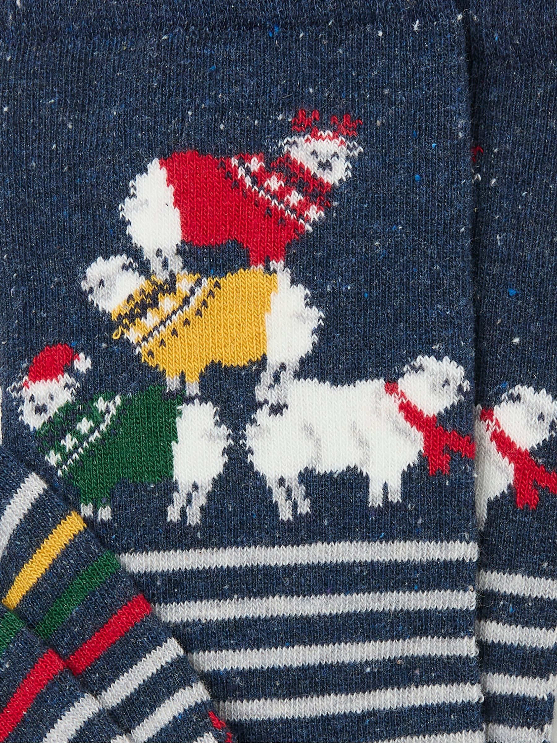 Navy Mens Ram Tower Socks 1 Pack - Image 2 of 2