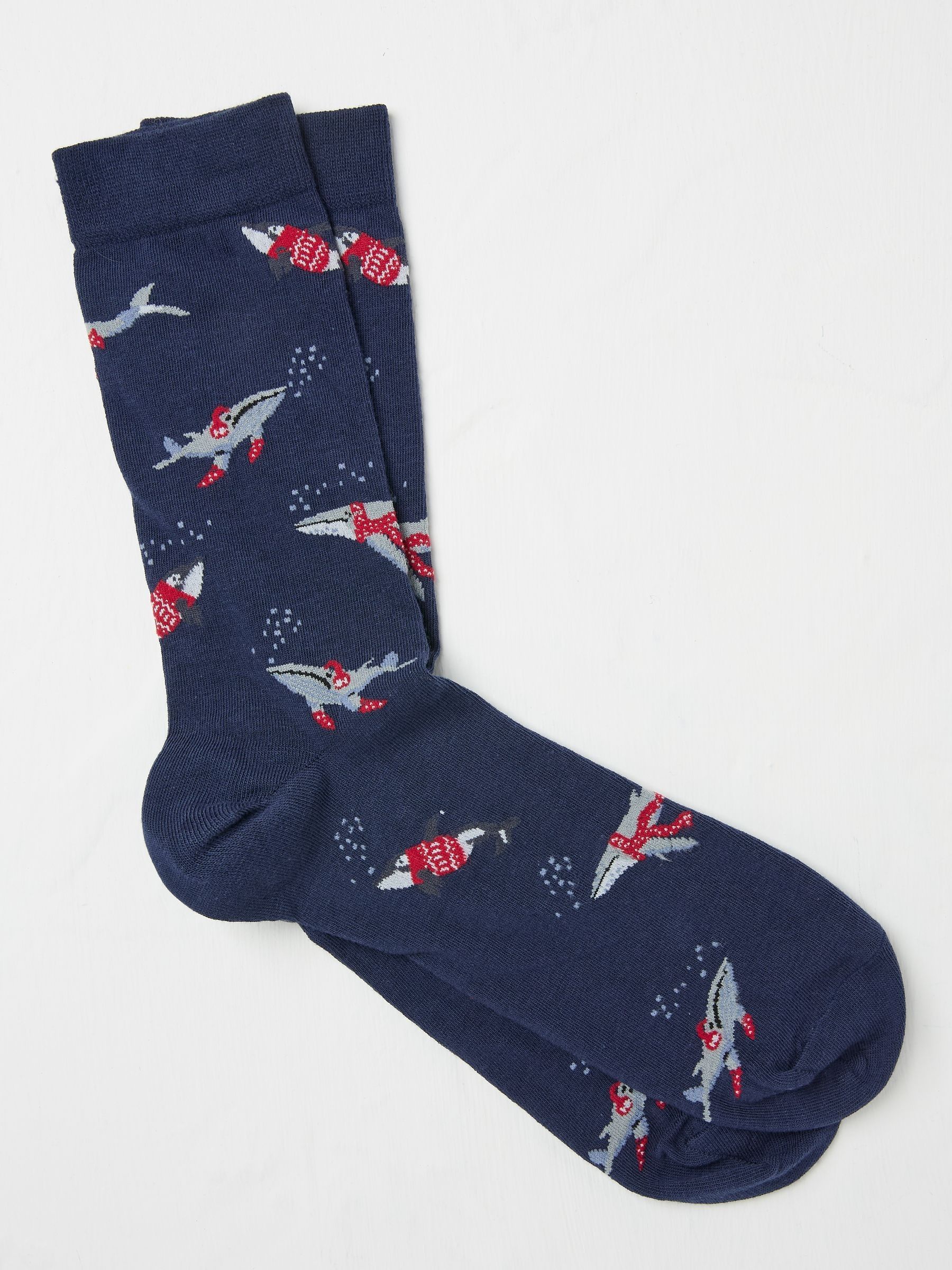 Navy Shelter Wilson the Whale Socks 1 Pack - Image 1 of 2