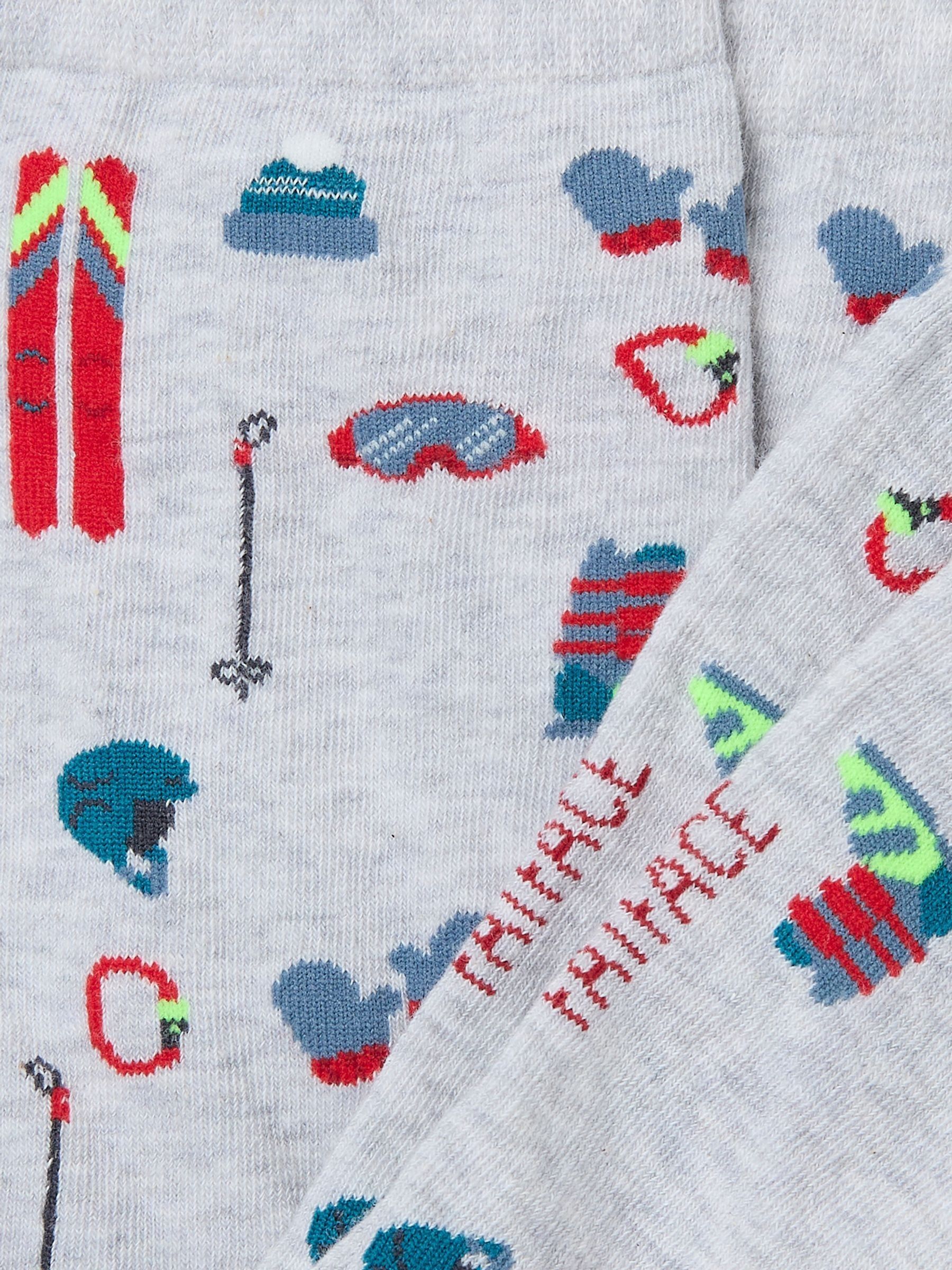 Grey Mens Ski Accessories Socks 1 Pack - Image 2 of 2