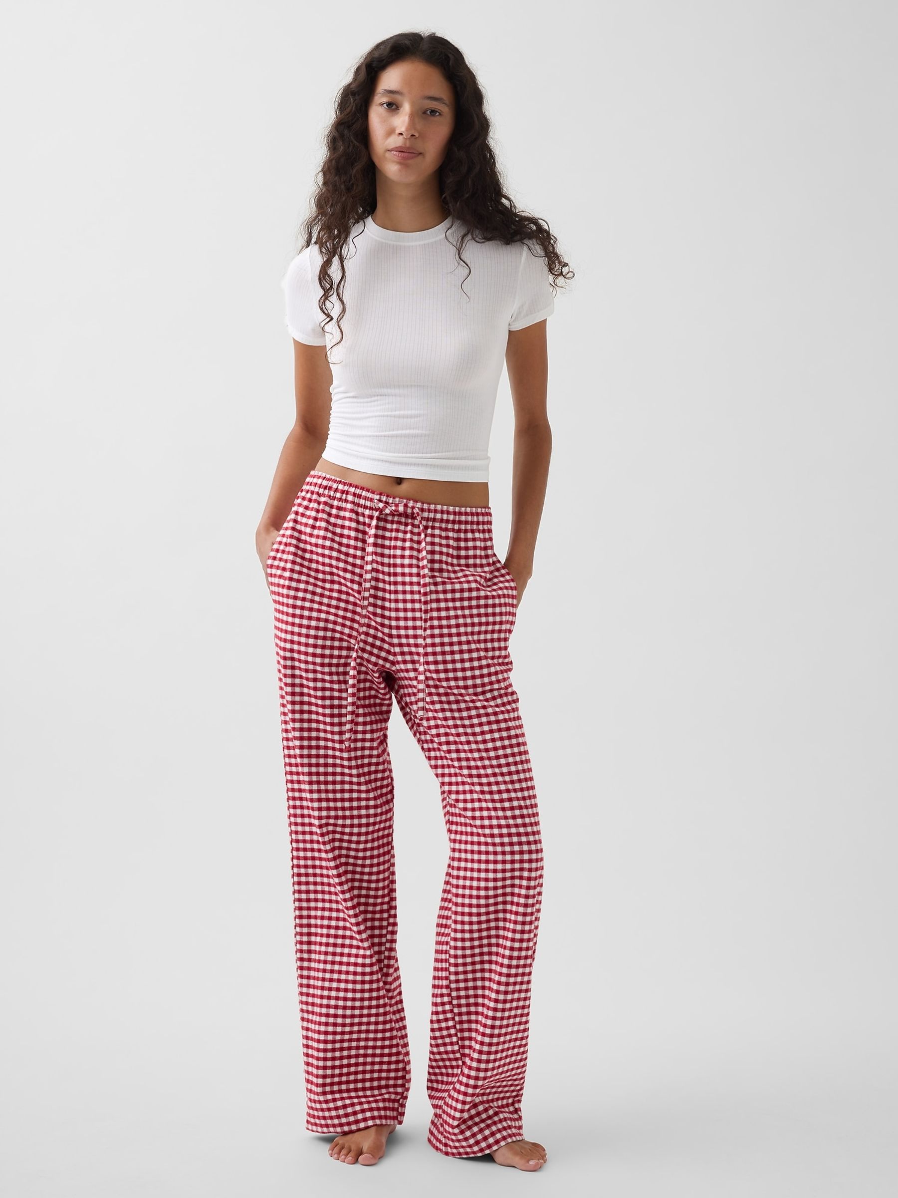 Red Gingham Softest Flannel Pyjama Bottoms - Image 3 of 5