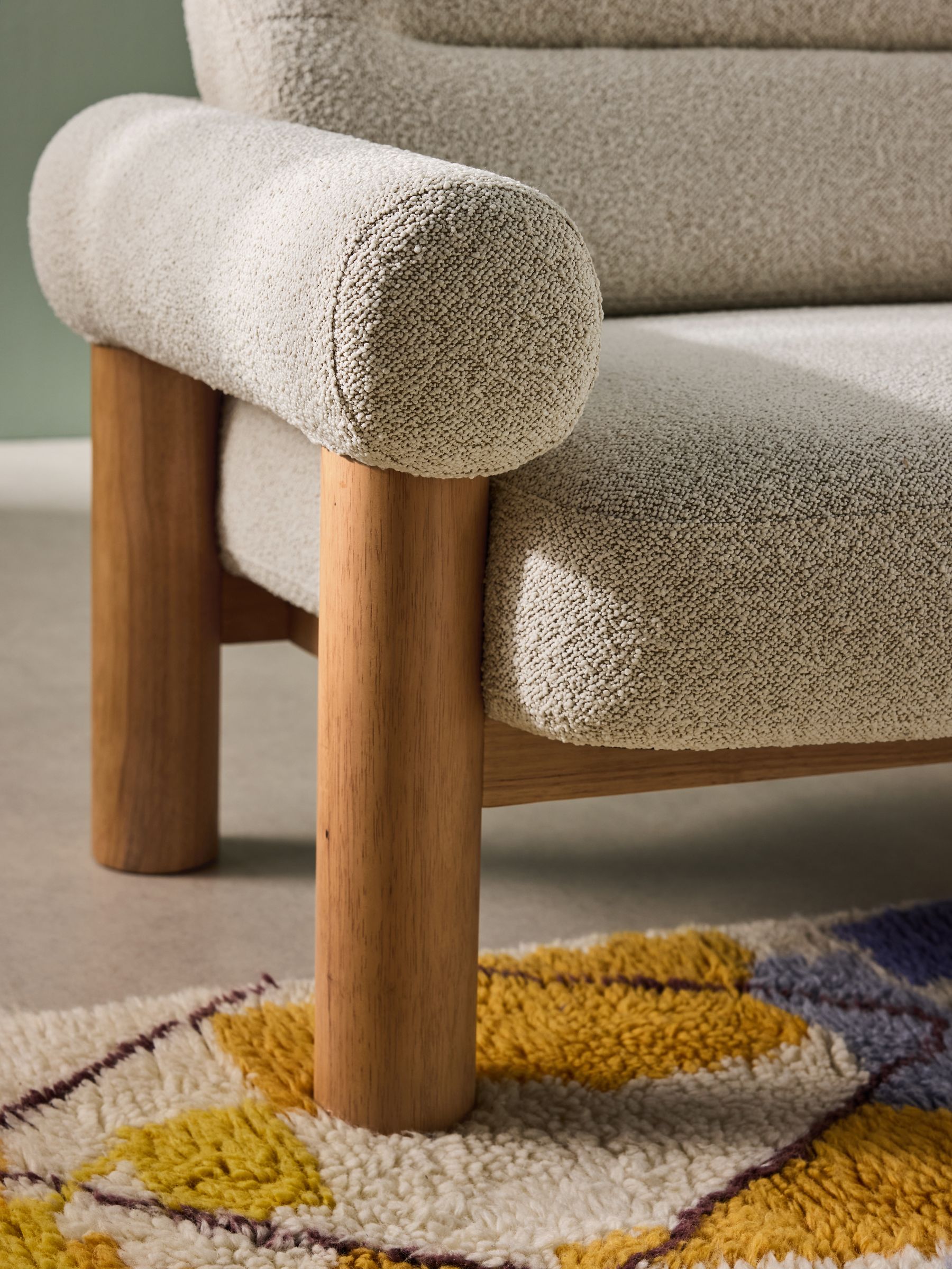 Maxton 2 Seater Sofa in Off White Pax Boucle - Image 3 of 7