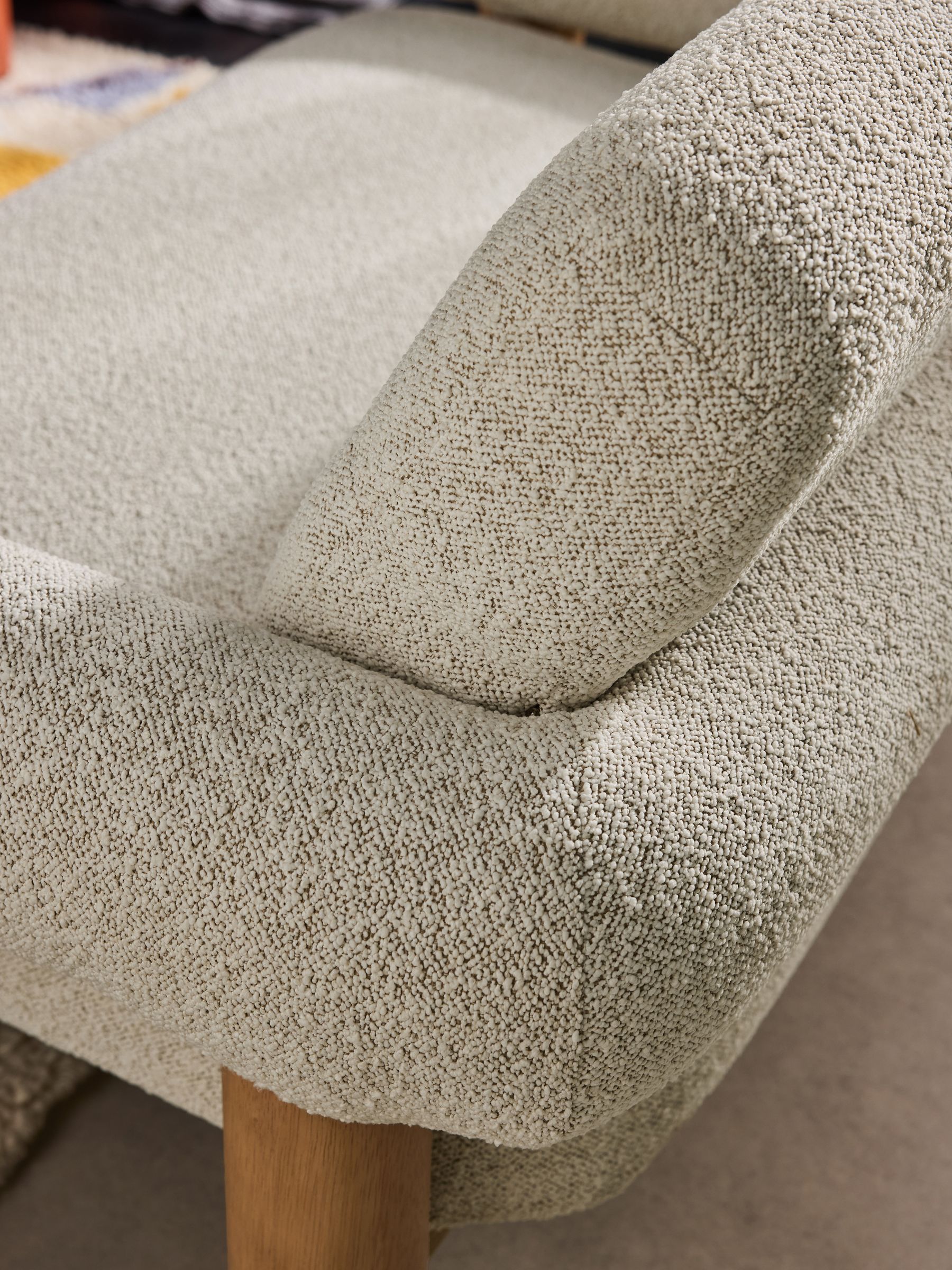 Maxton 2 Seater Sofa in Off White Pax Boucle - Image 5 of 7