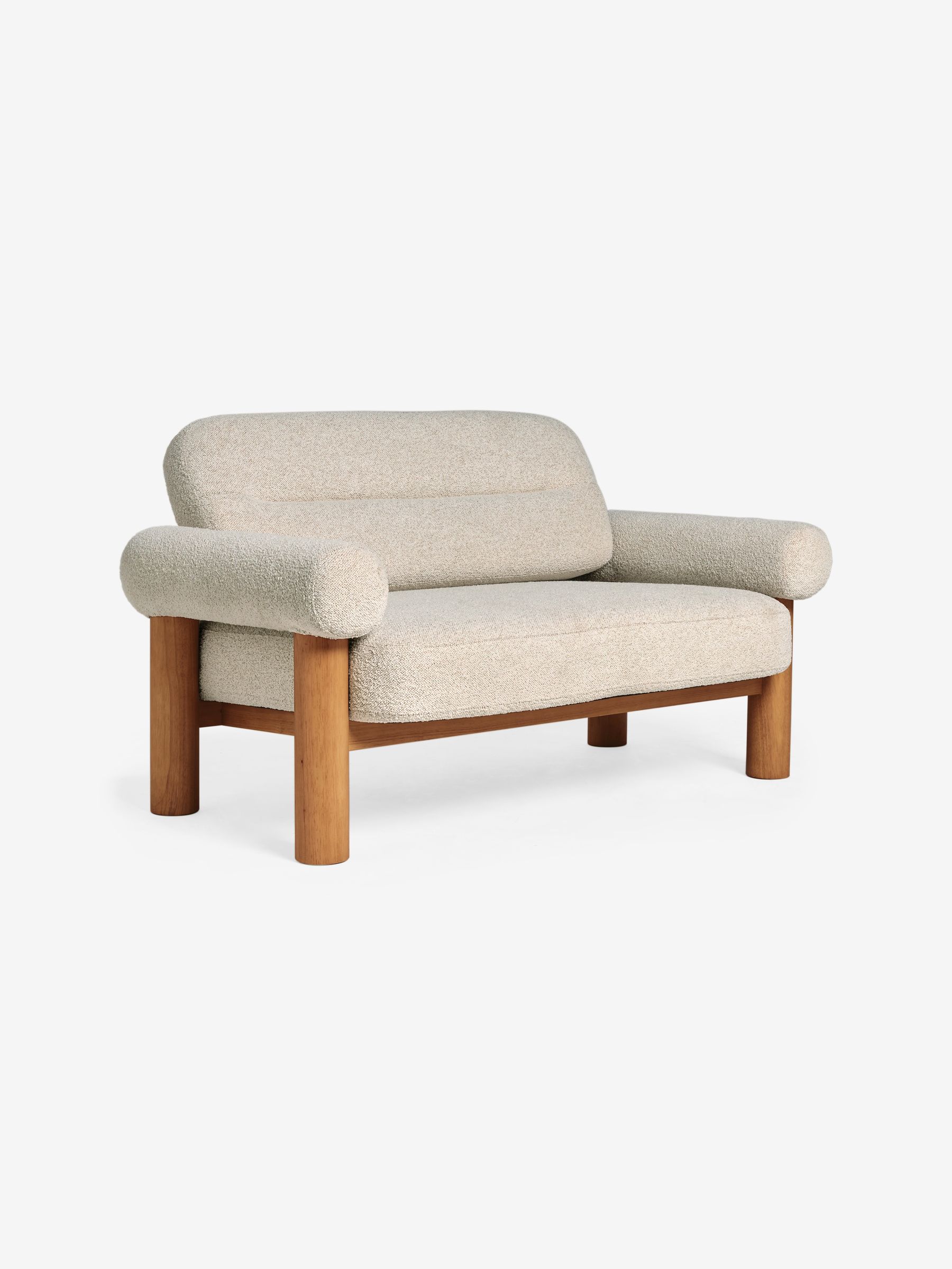 Maxton 2 Seater Sofa in Off White Pax Boucle - Image 6 of 7