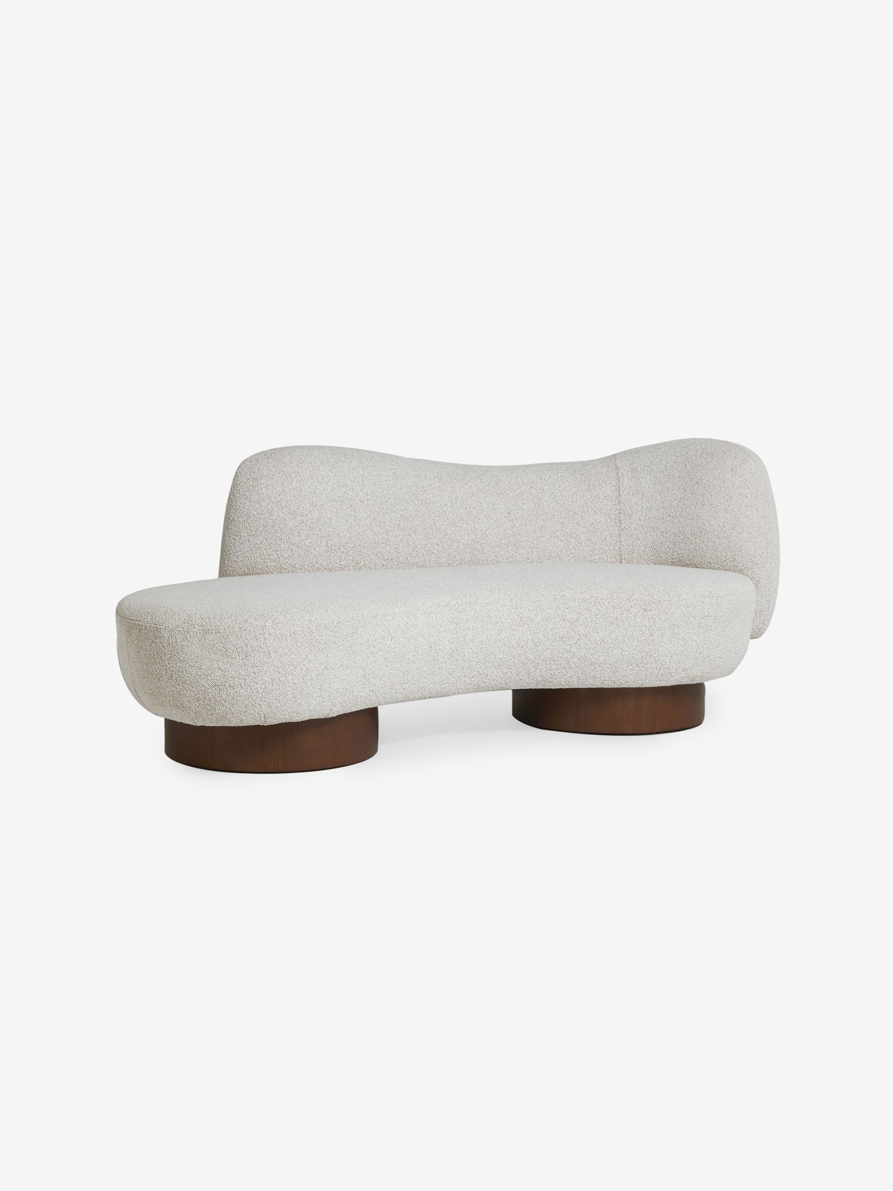 Novara 2 Seater Sofa in Off White Pax Boucle - Image 4 of 6