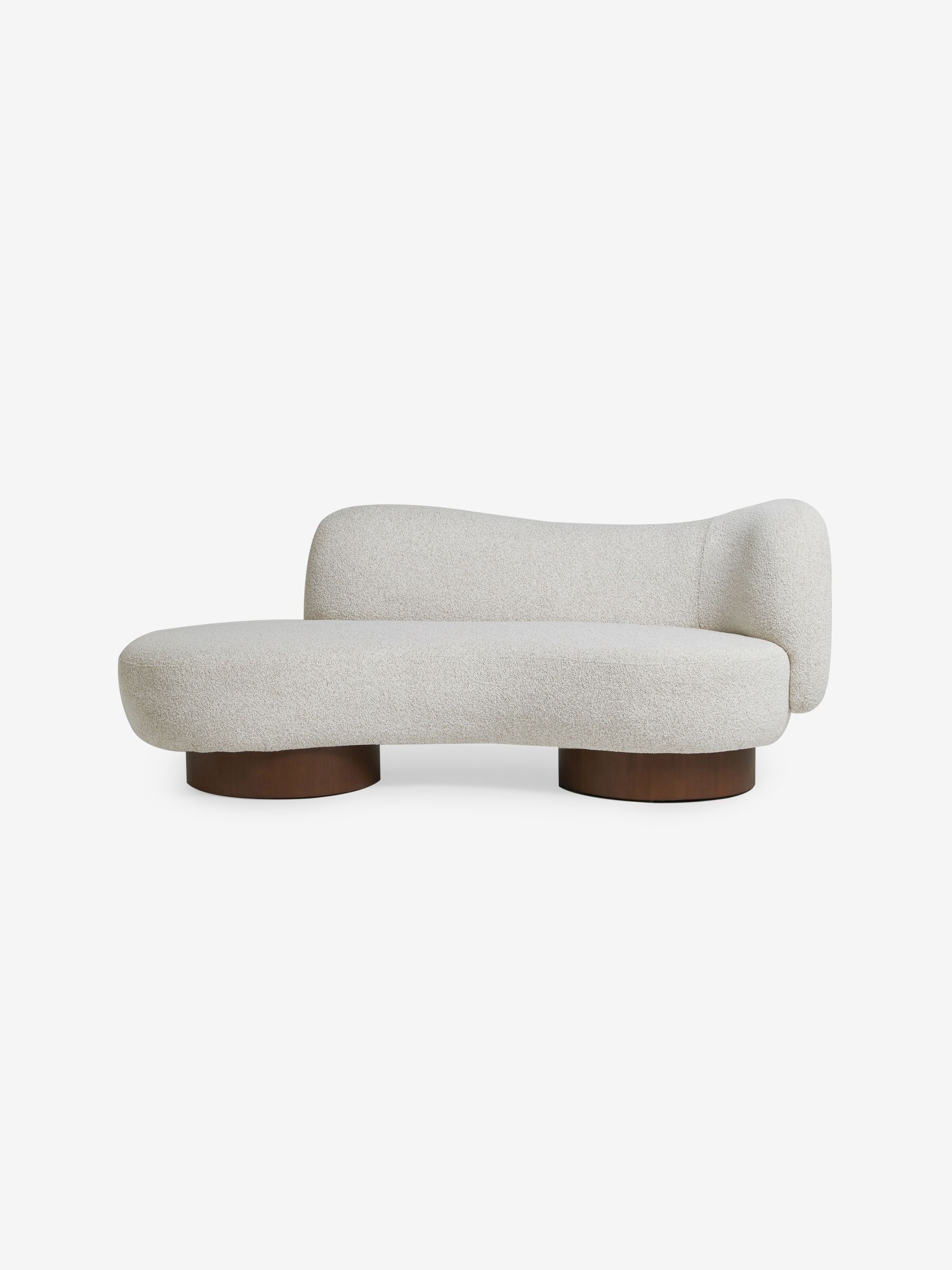 Novara 2 Seater Sofa in Off White Pax Boucle - Image 5 of 6