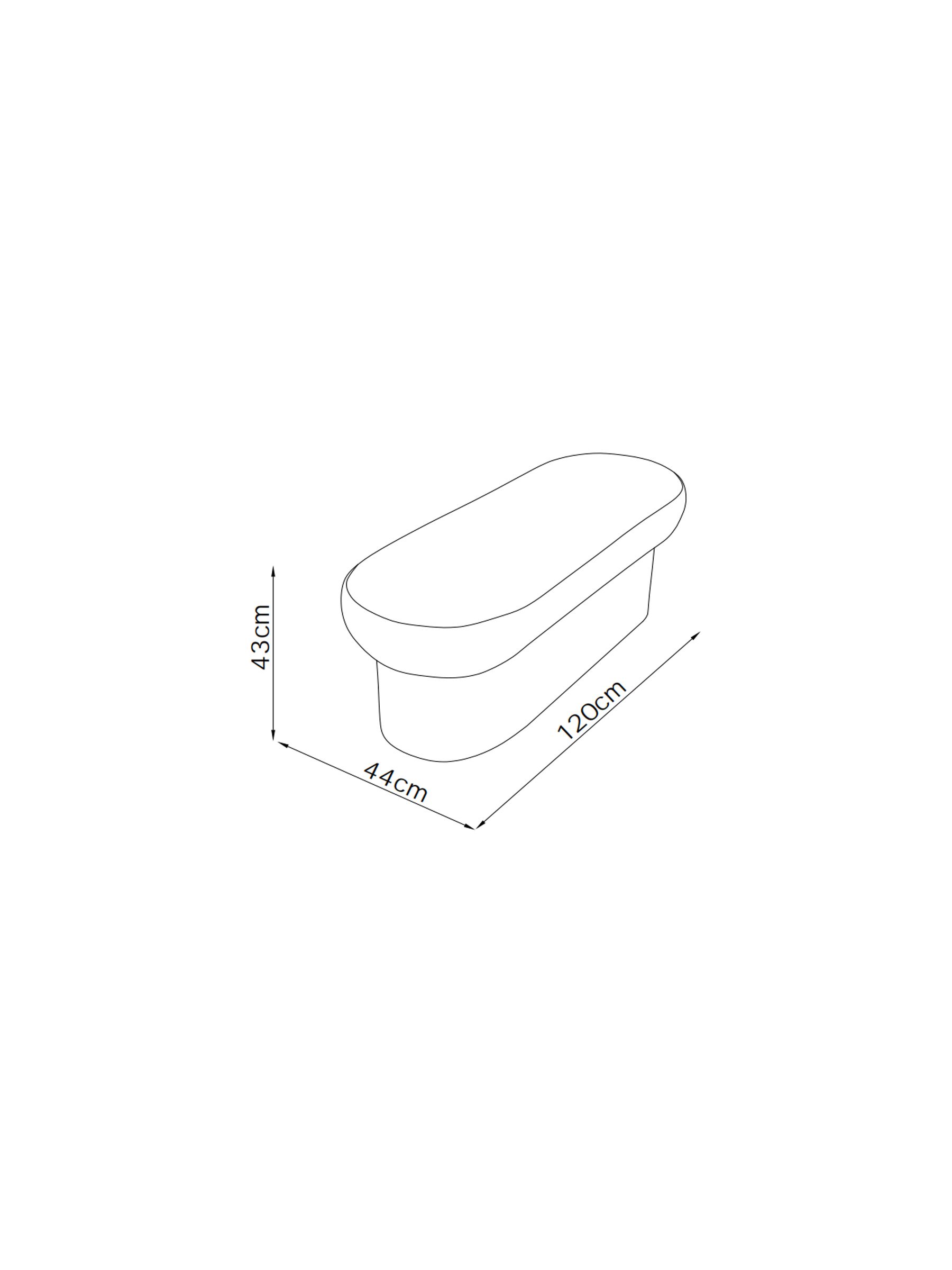 Novara Storage Ottoman Bench in Off White Pax Boucle - Image 6 of 6