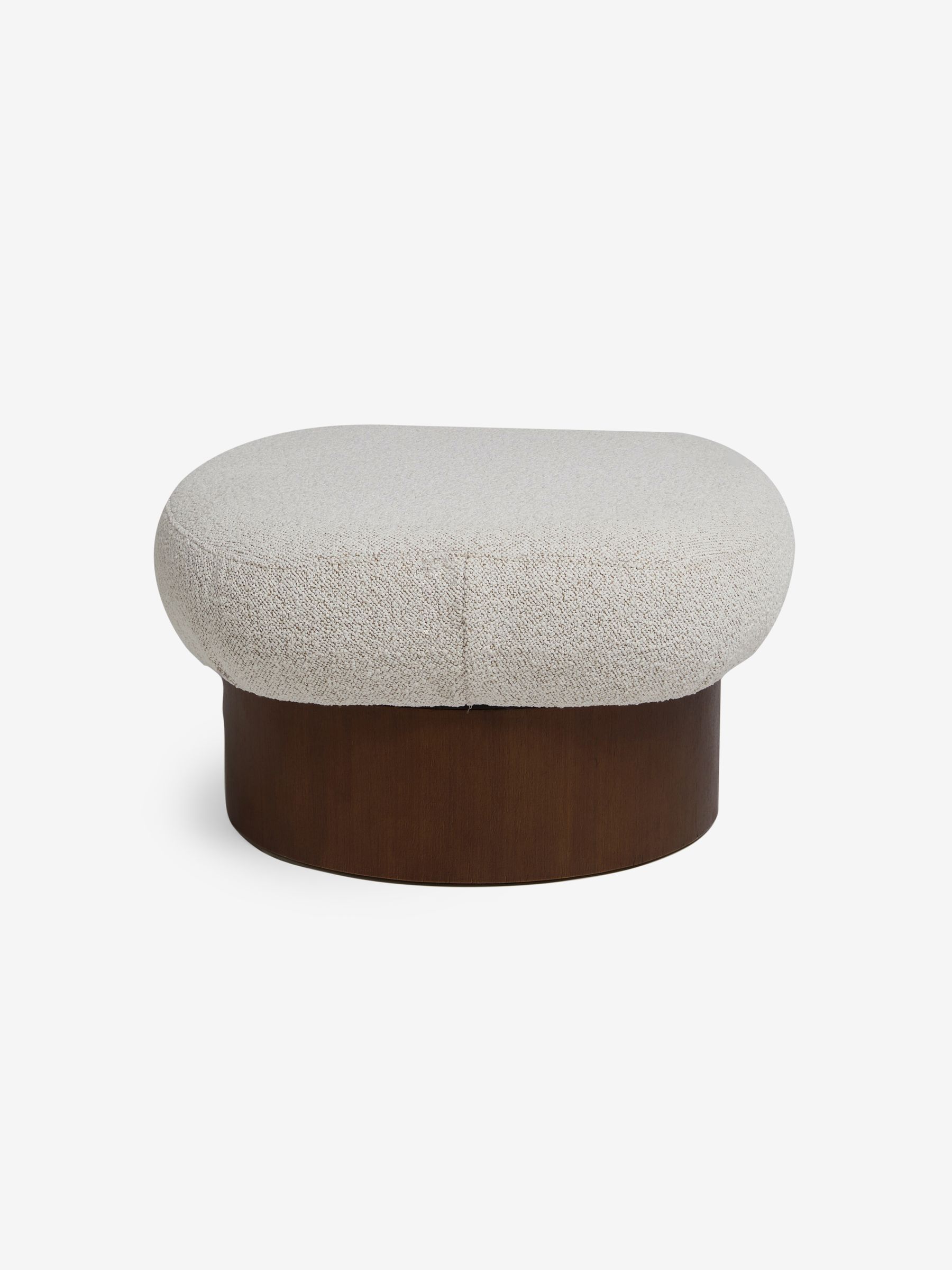 Novara Storage Footstool in Off White Pax Boucle - Image 4 of 6