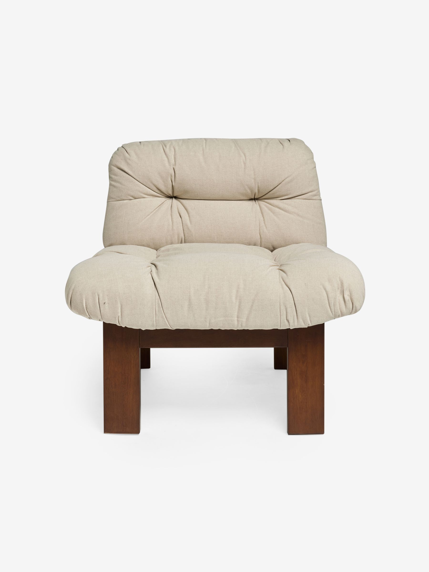 Fran Accent Chair in Natural Linen Cotton Linen Blend - Image 1 of 1