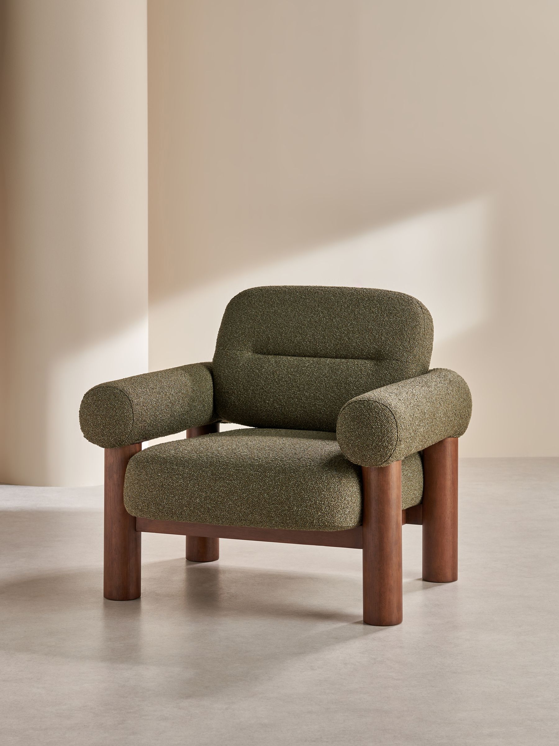 Maxton Chair in Forest Green Pax Boucle - Image 2 of 7
