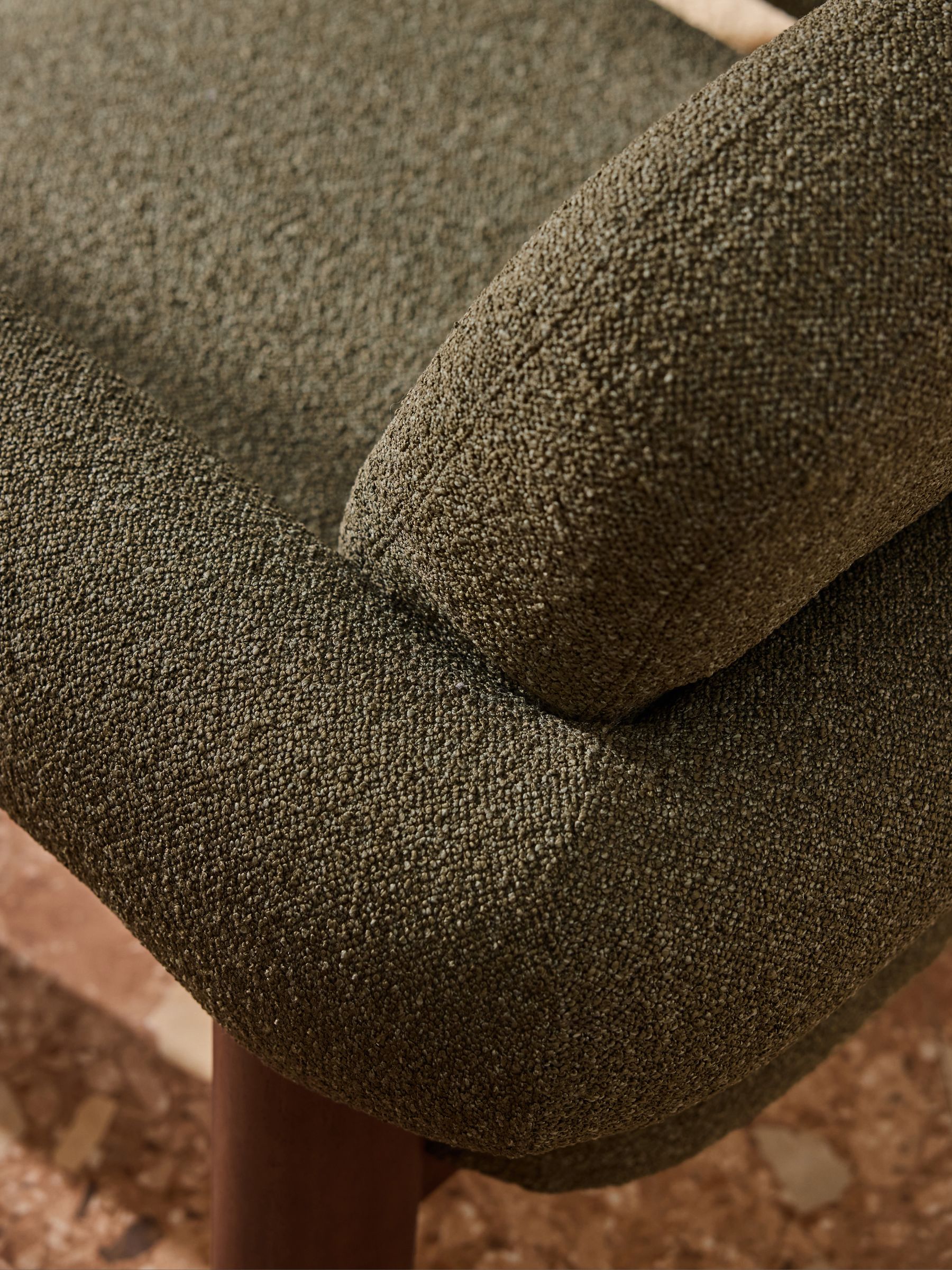 Maxton Chair in Forest Green Pax Boucle - Image 3 of 7