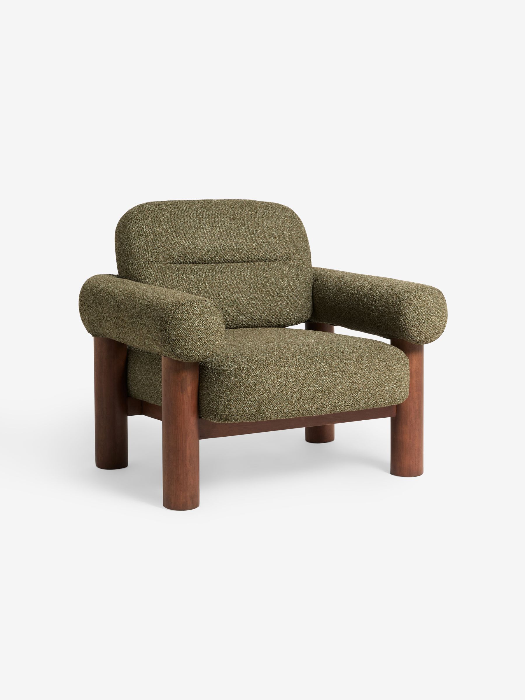 Maxton Chair in Forest Green Pax Boucle - Image 6 of 7