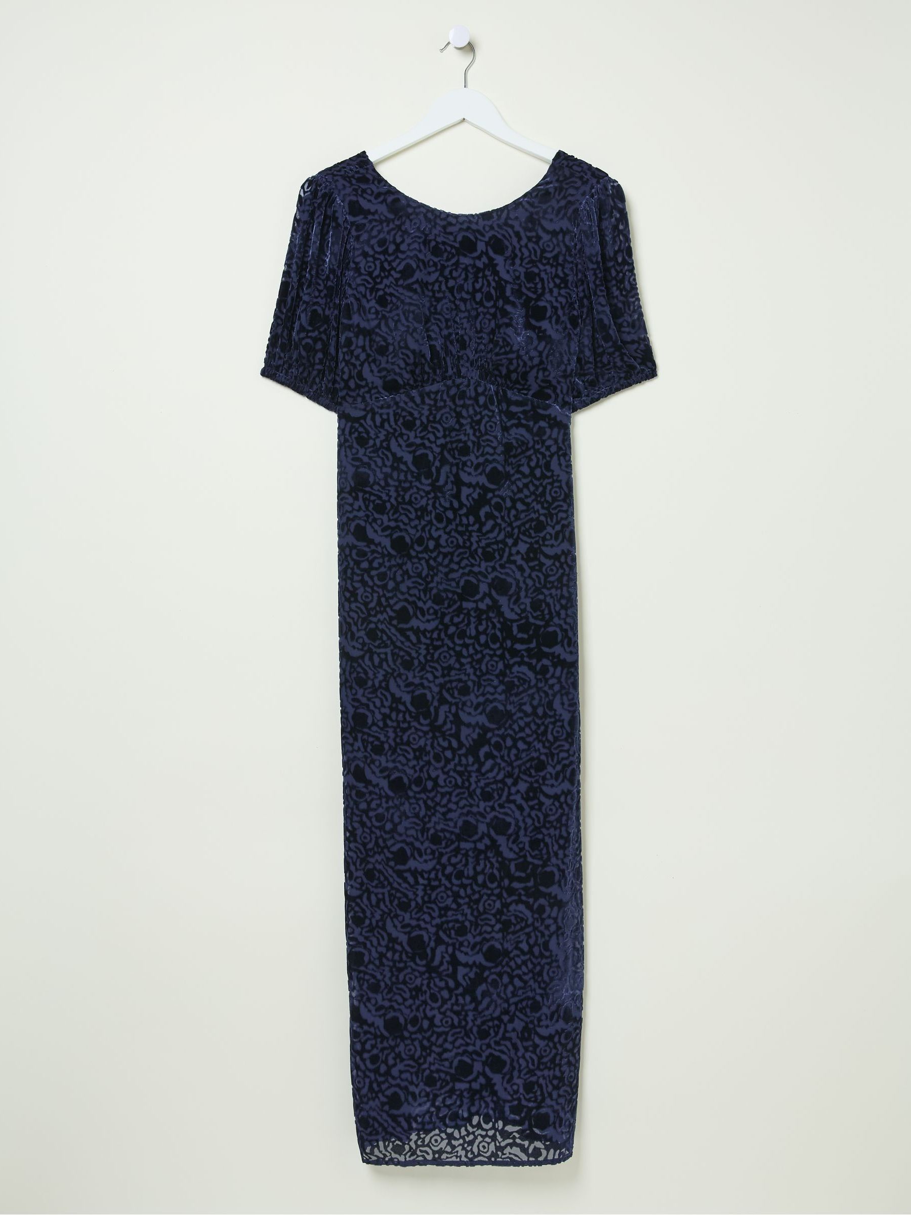 Blue Nora Burnout Midi Dress - Image 6 of 6