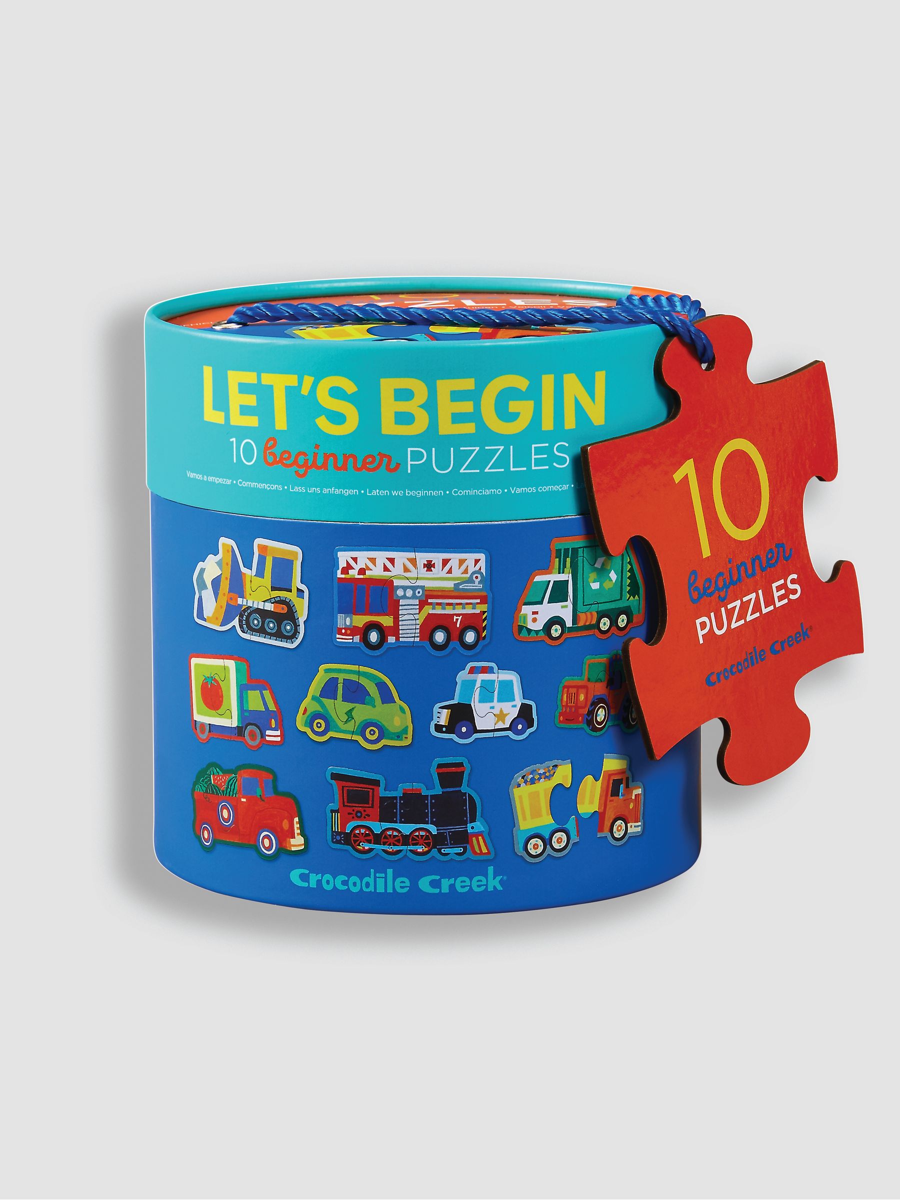 Crocodile Creek  Let's Begin 10 2 Piece Puzzles Vehicles - Image 1 of 2