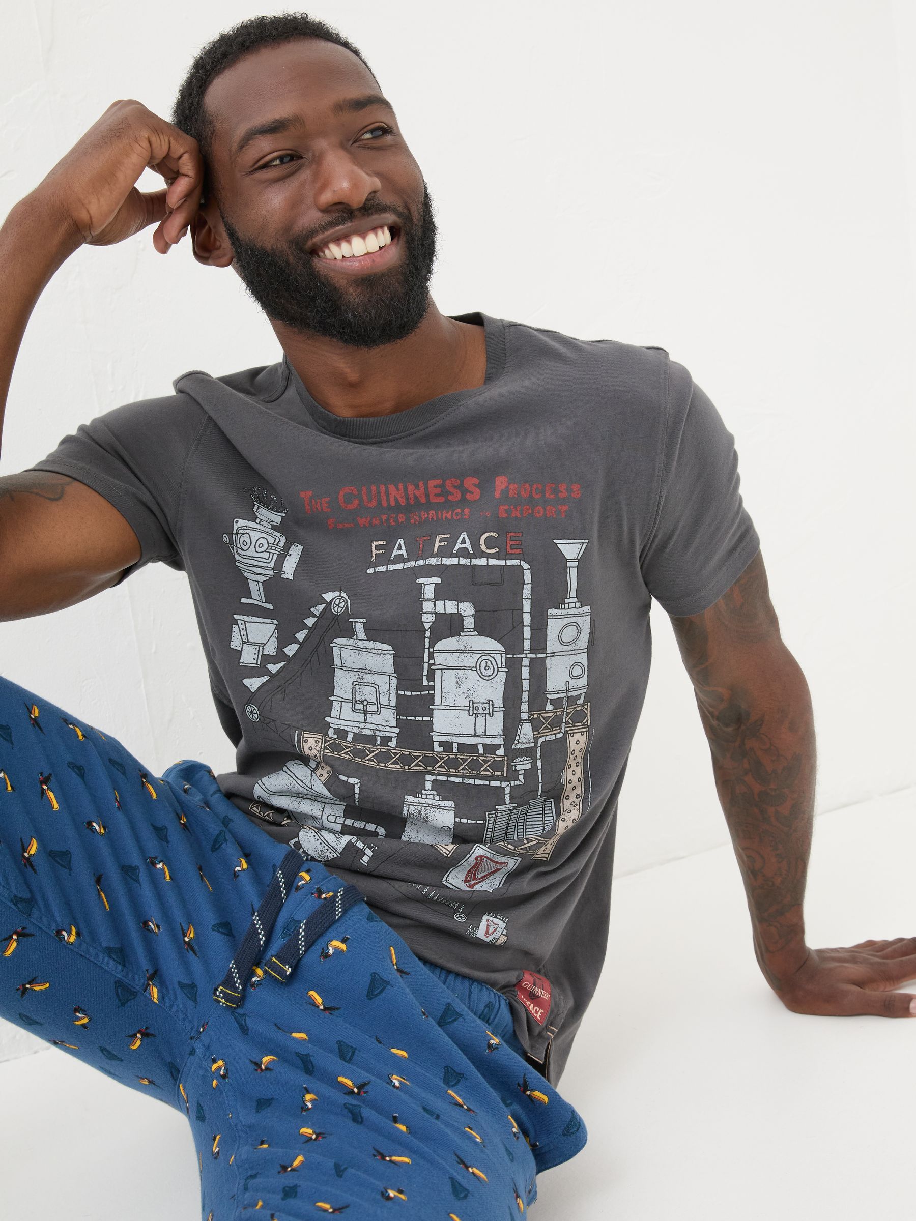 Washed Black Guinness Process 100% Cotton T-Shirt - Image 3 of 6