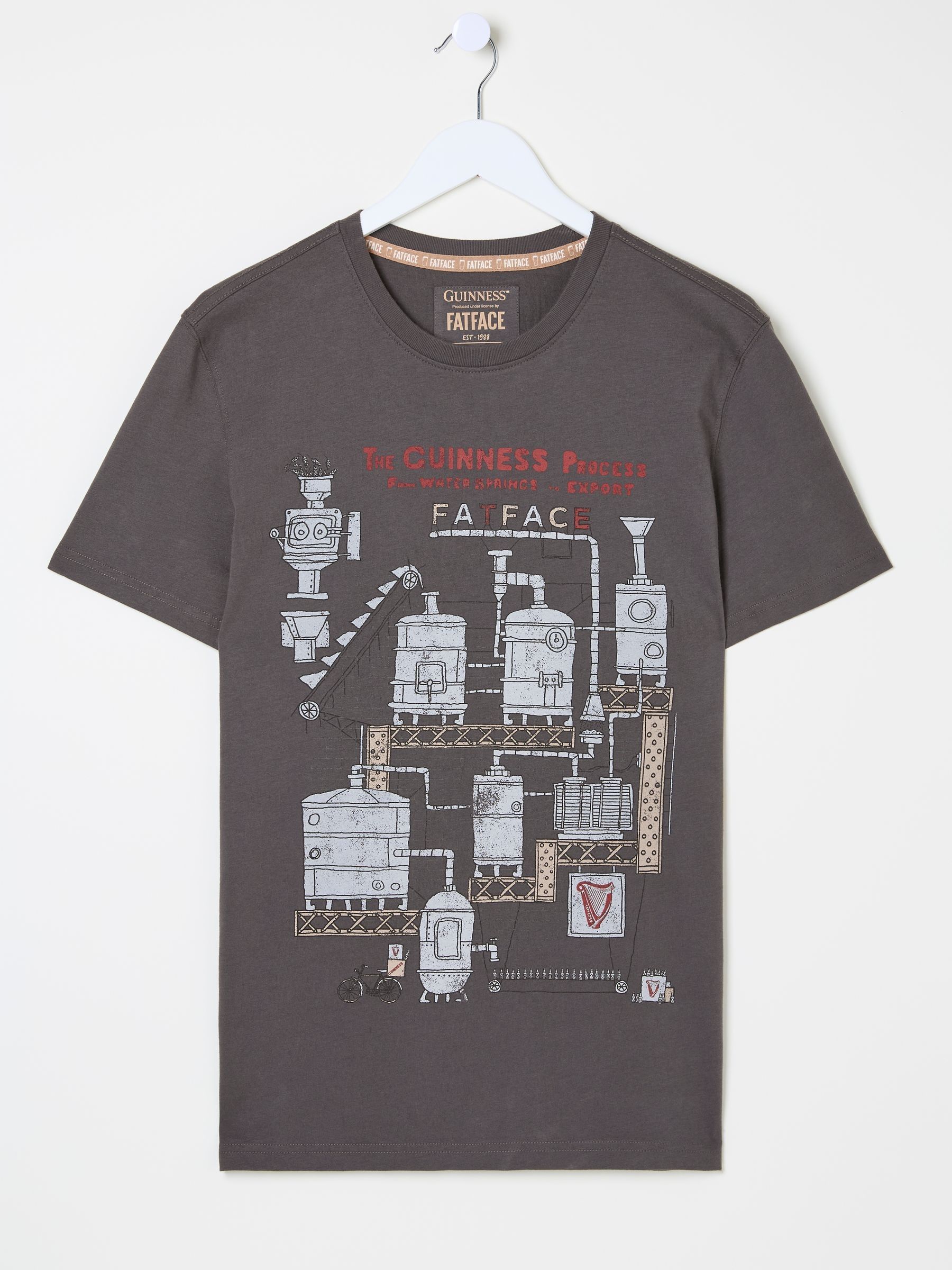 Washed Black Guinness Process 100% Cotton T-Shirt - Image 6 of 6