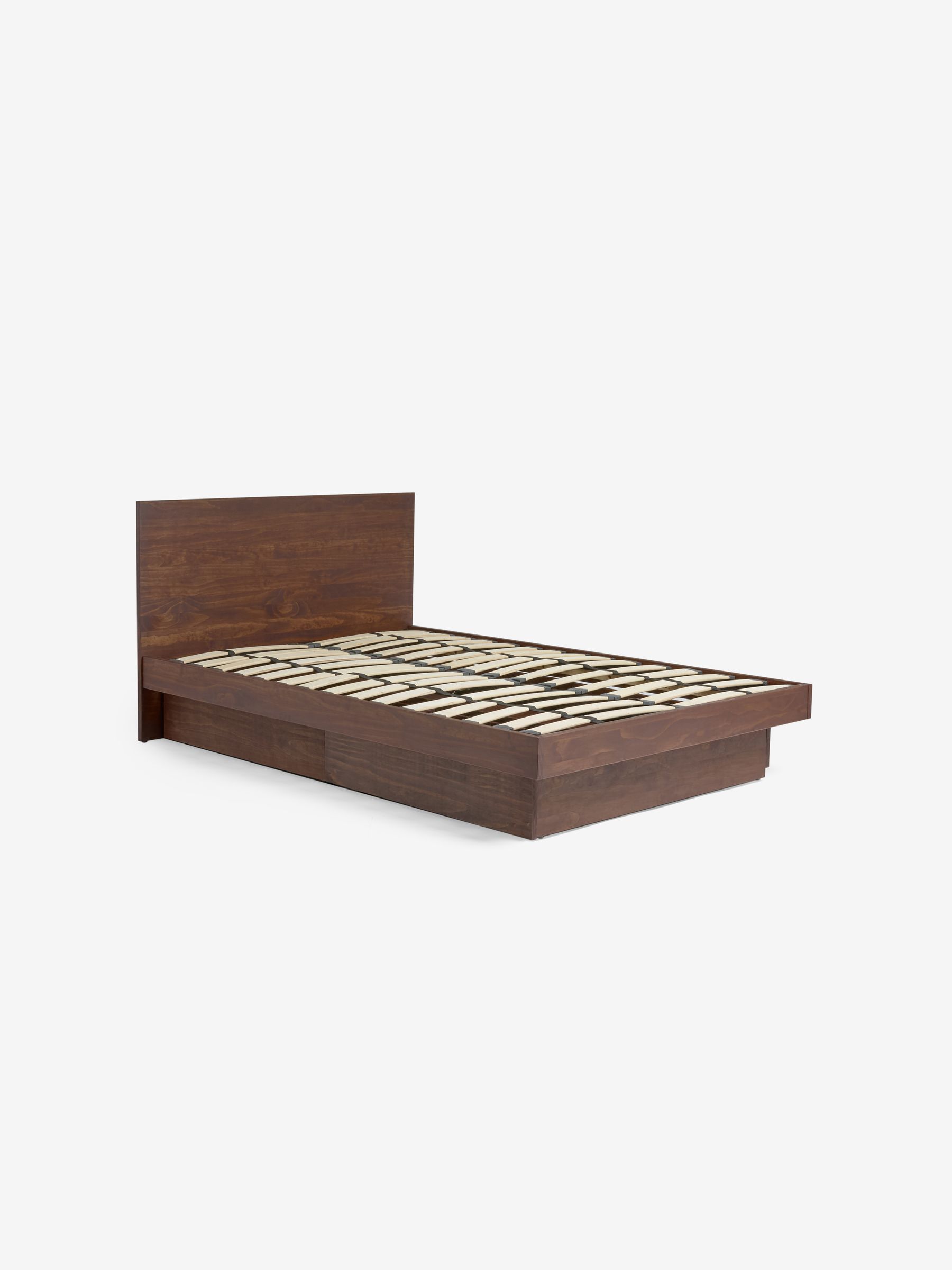 Meiko Platform Bed in Dark Brown - Image 4 of 5