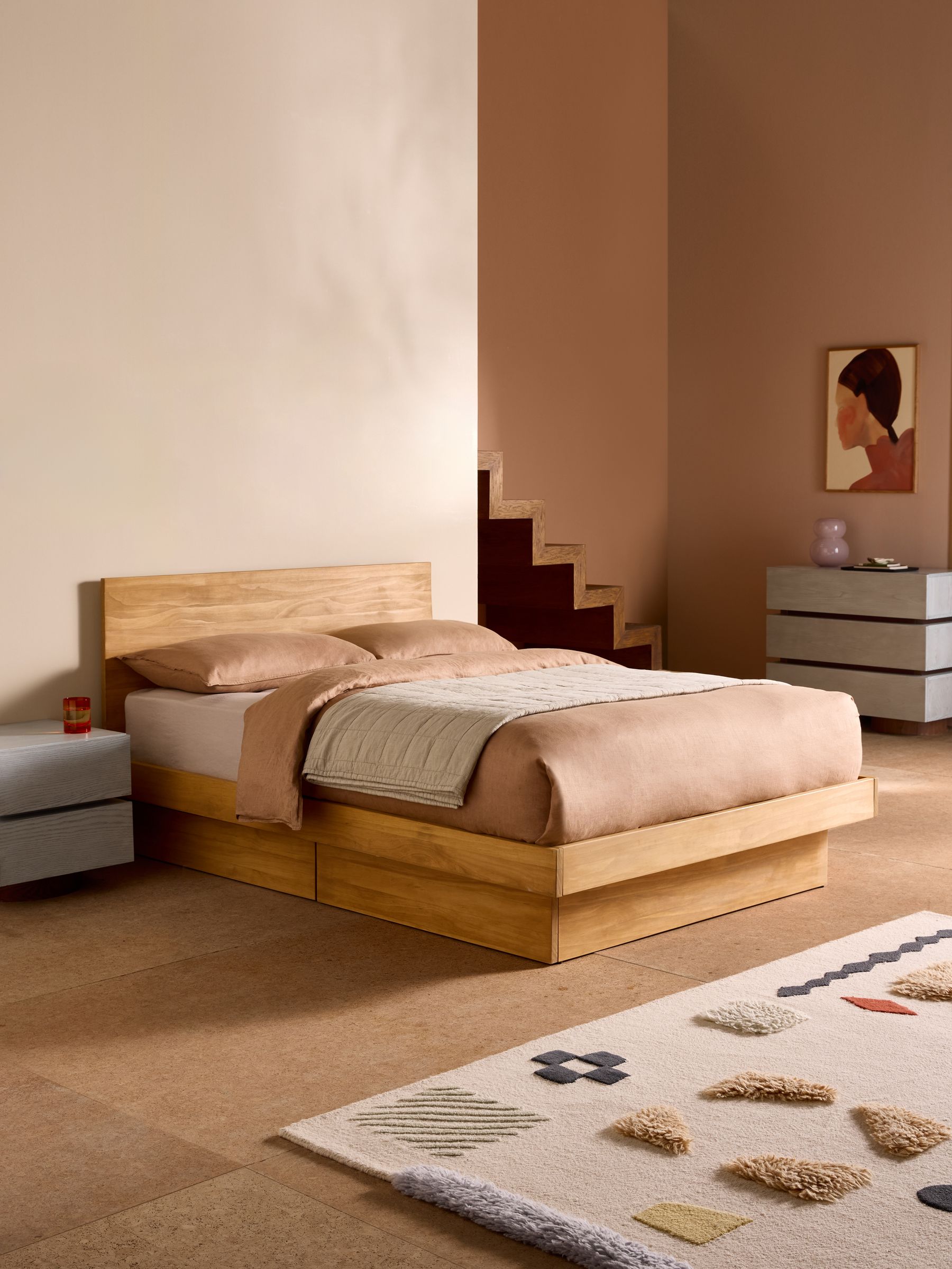 Meiko Bed in Natural Pine - Image 3 of 7