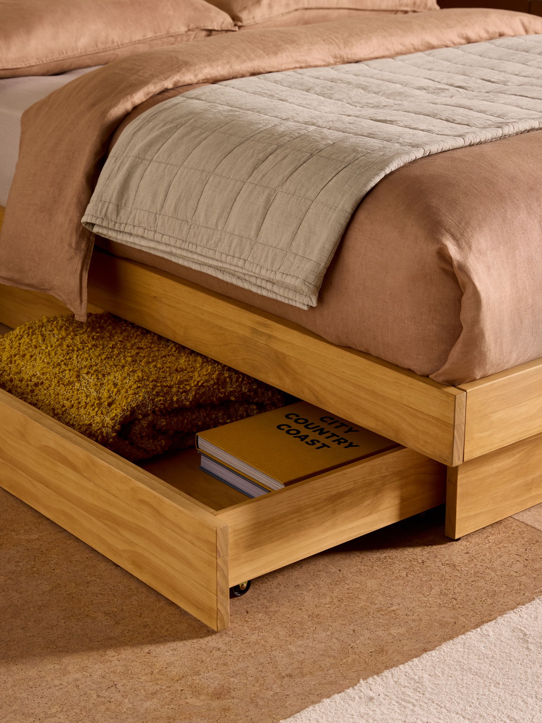 Meiko Bed in Natural Pine - Image 4 of 7