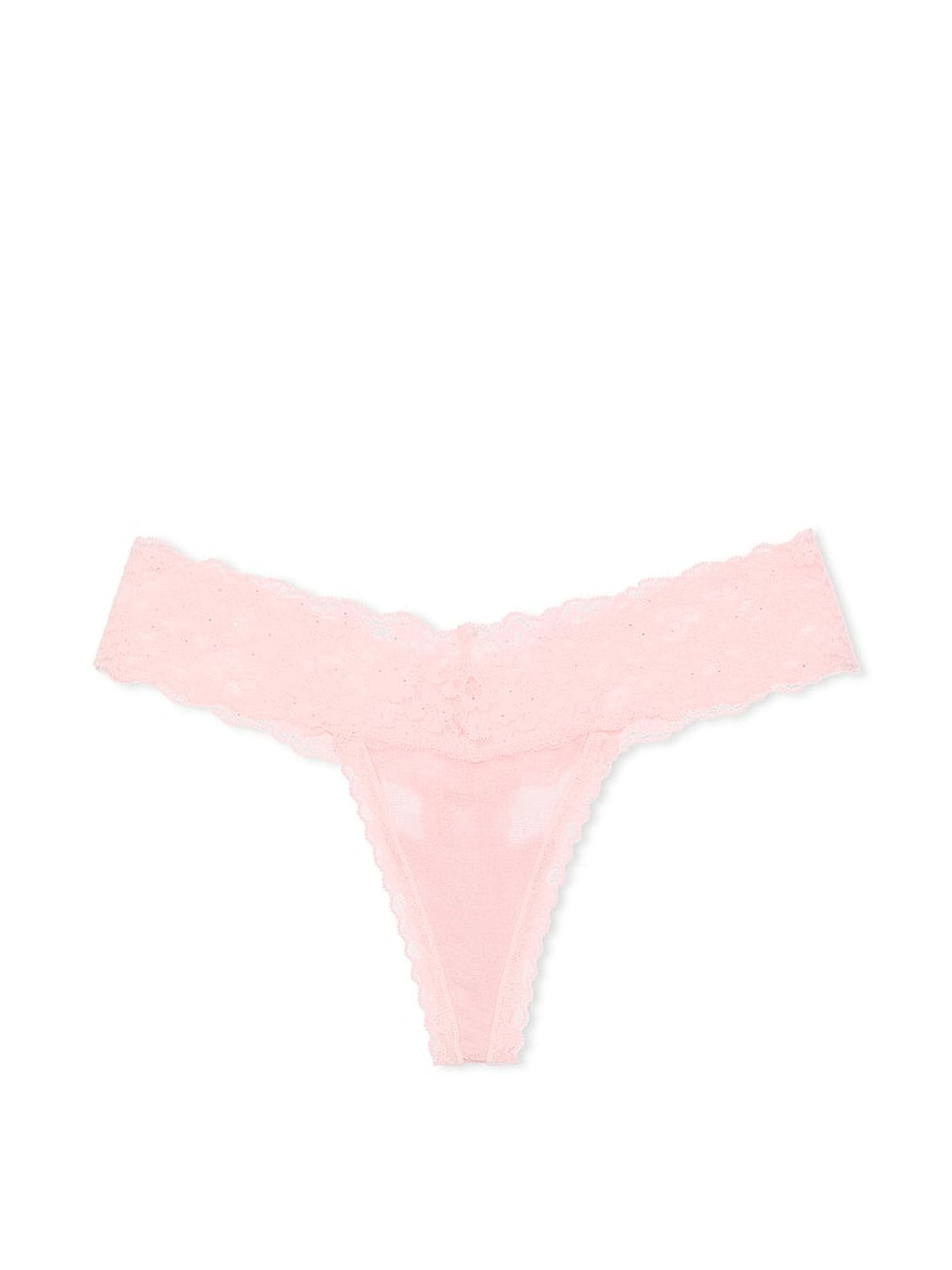 Pretty Blossom Pink Sequins Thong Mesh Knickers - Image 3 of 3