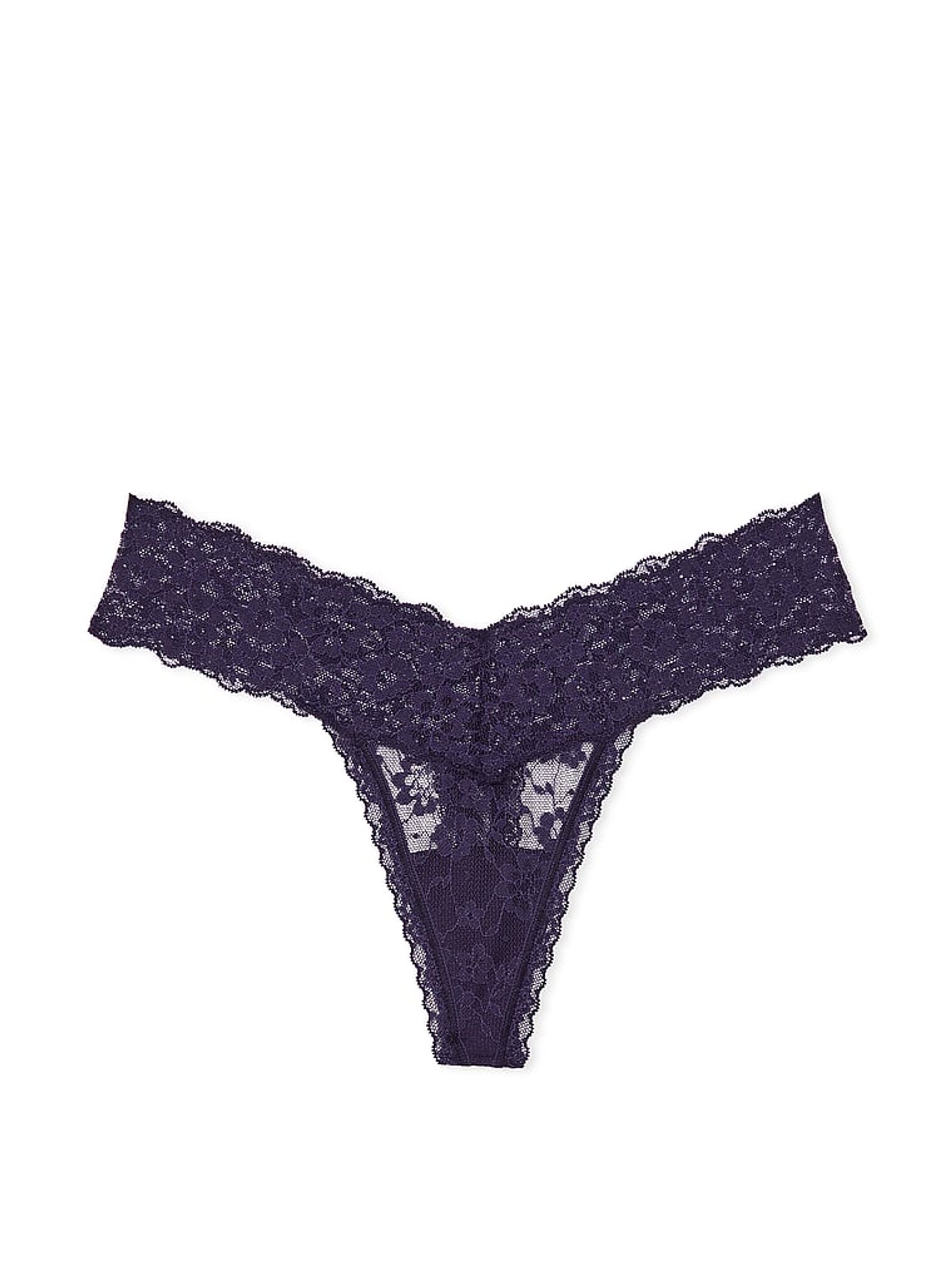 Stained Glass Purple Sequins Thong Knickers - Image 3 of 3