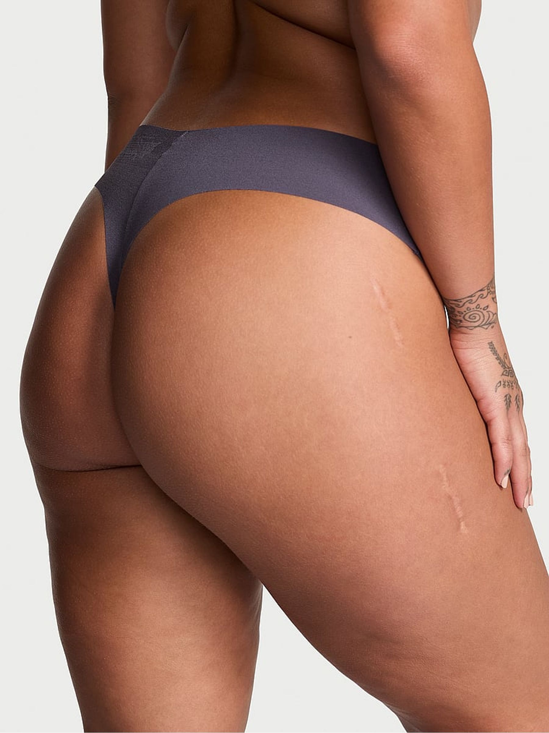 Tornado Grey Lace Waist Thong Knickers - Image 2 of 3