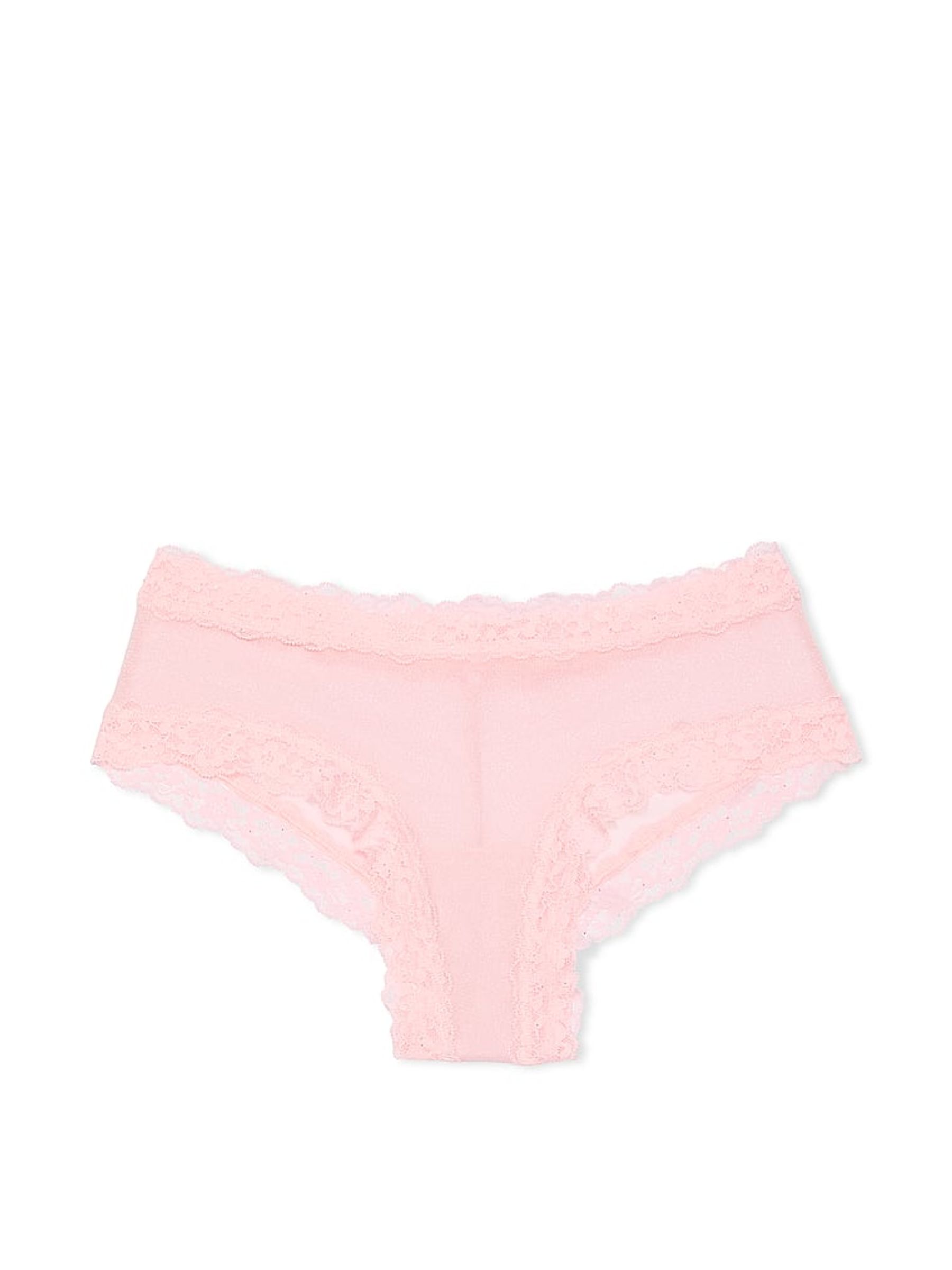 Pretty Blossom Pink Sequins Cheeky Mesh Knickers - Image 3 of 3