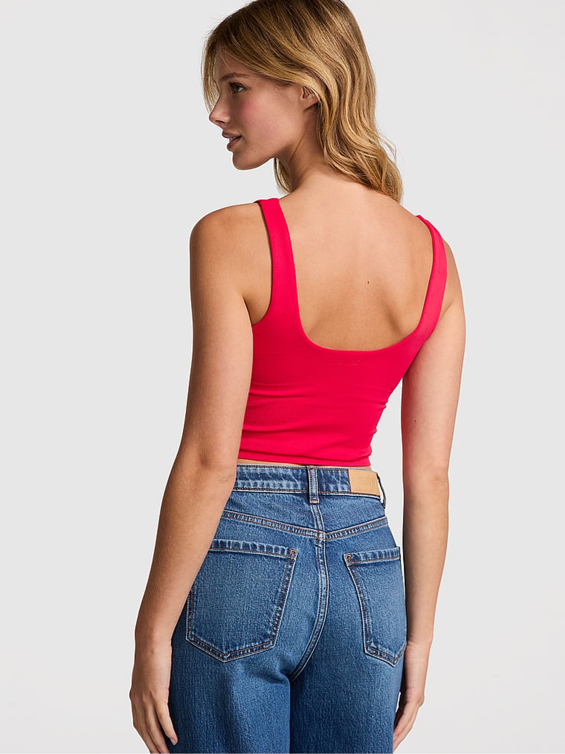 Red Pepper Longline Sports Bra Tank Top - Image 2 of 3