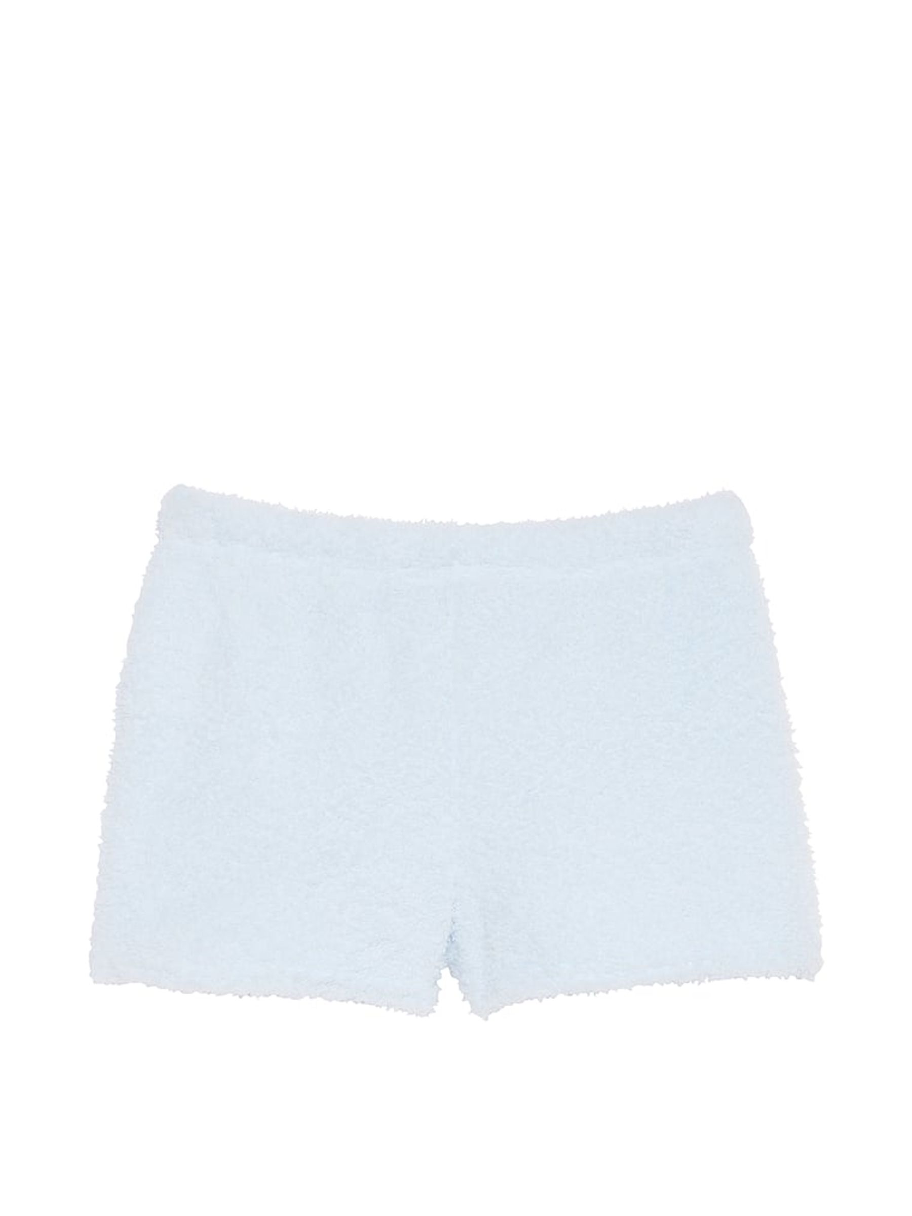 Hydrangea Blue Cosy Knit Boxer Pyjama Shorts - Image 3 of 4