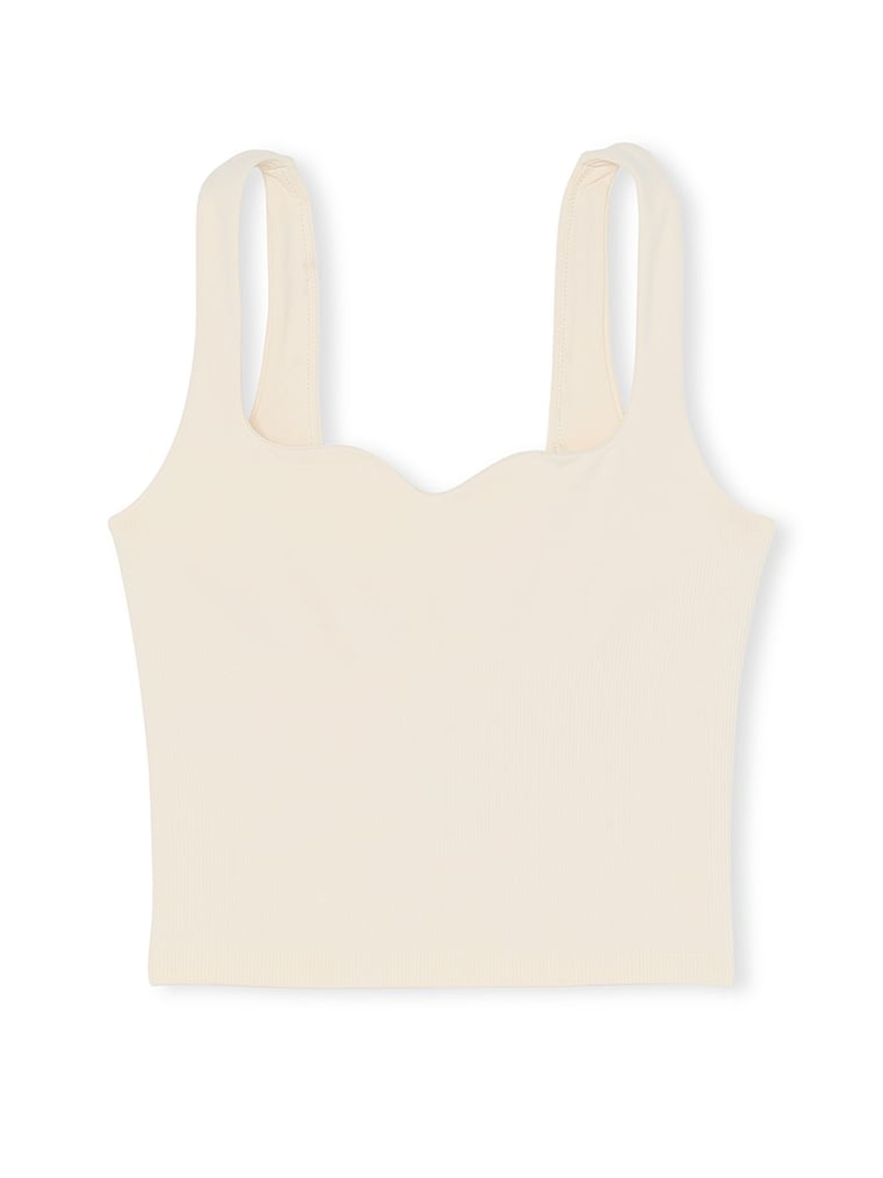 White Shell Longline Sports Bra Tank Top - Image 3 of 3